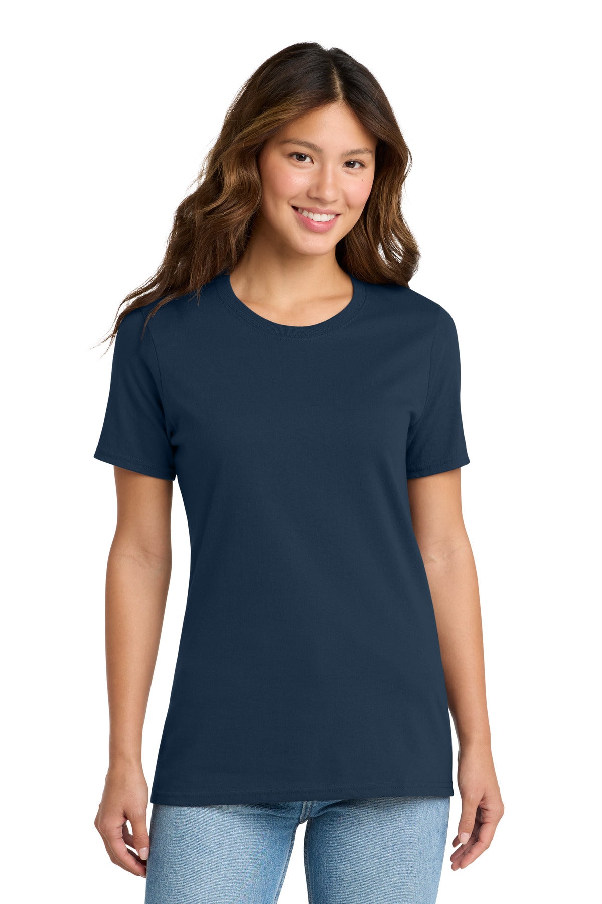 Custom Embroidery or DTF Print - Port & Co ® Women's Core Cotton Tee. LPC54
