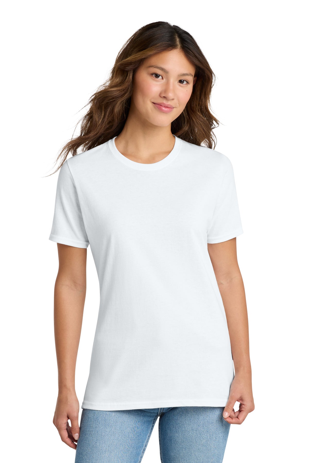 Custom Embroidery or DTF Print - Port & Co ® Women's Core Cotton Tee. LPC54