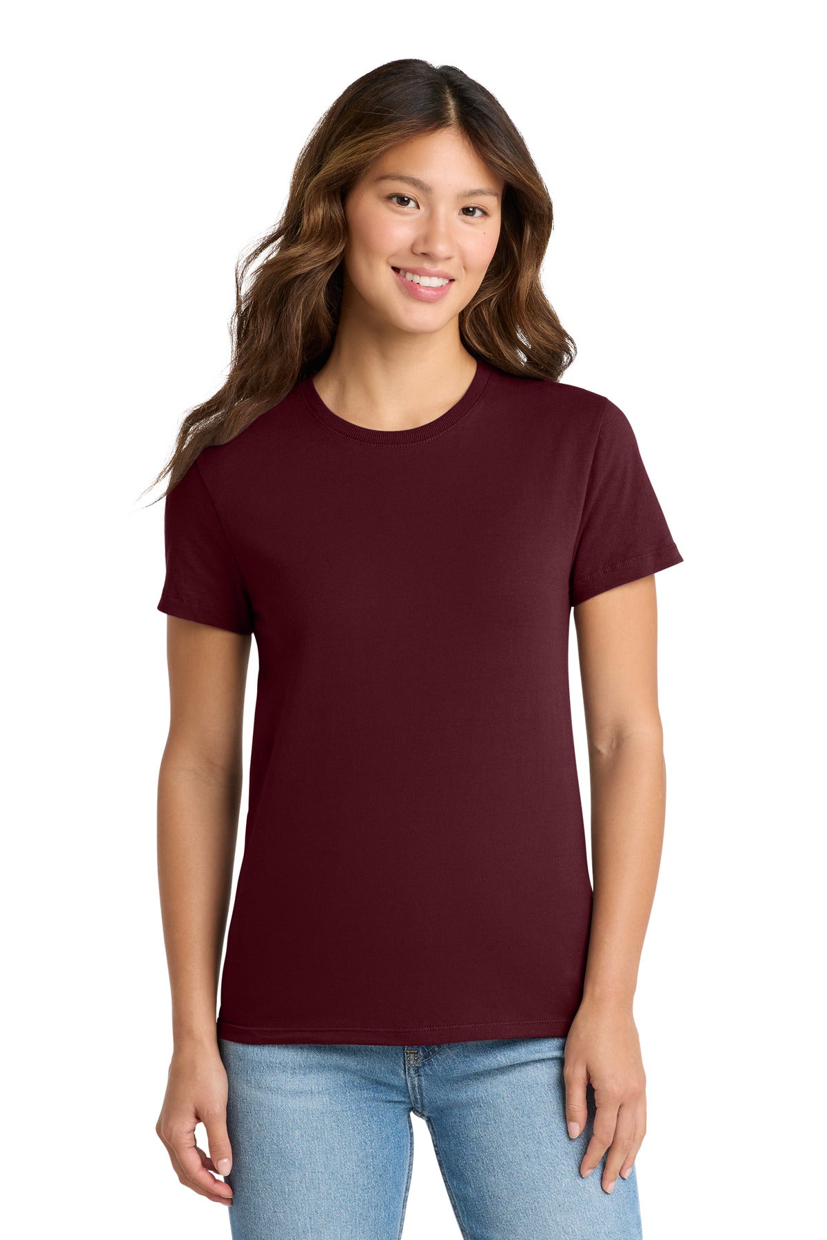 Custom Embroidery or DTF Print - Port & Co ® Women's Essential Tee. LPC61