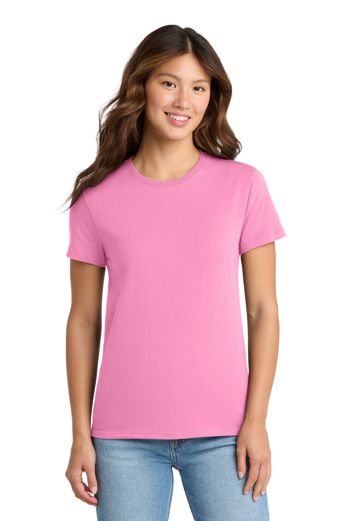 Custom Embroidery or DTF Print - Port & Co ® Women's Essential Tee. LPC61