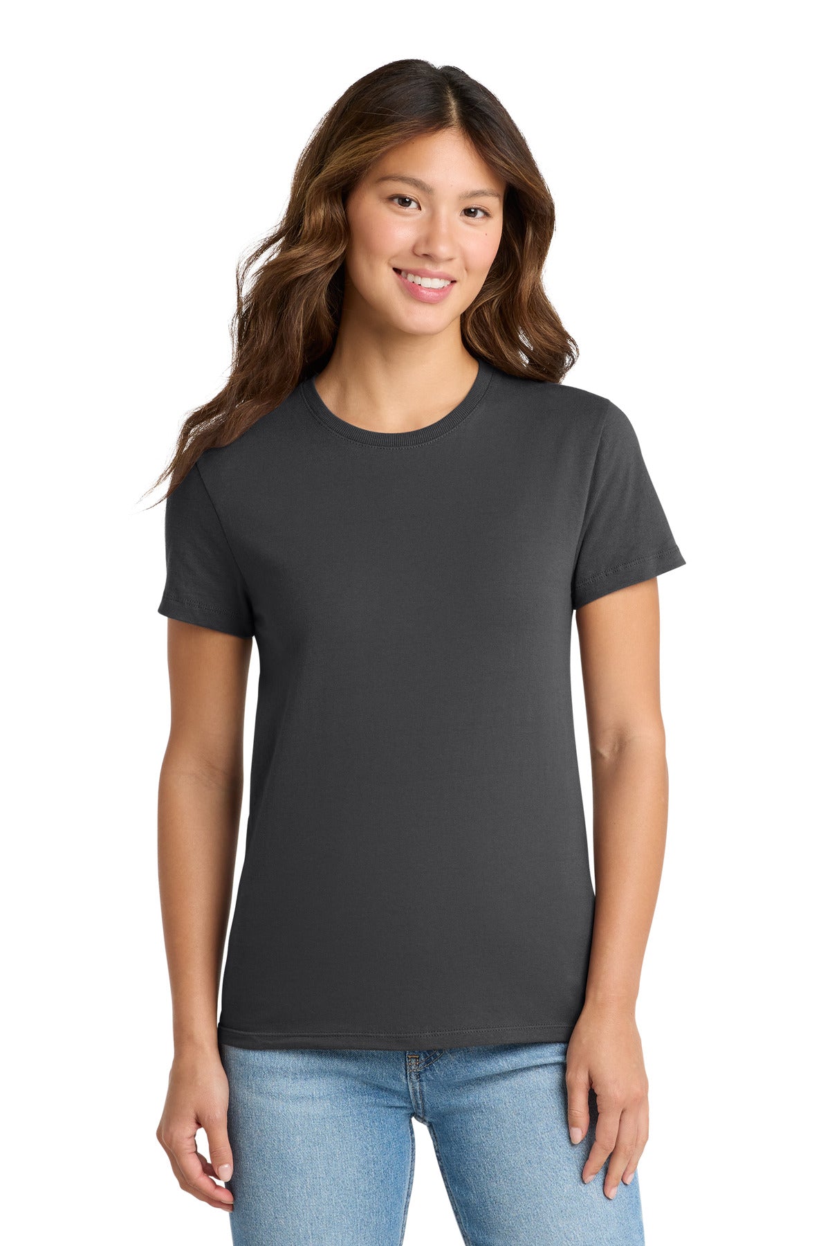 Custom Embroidery or DTF Print - Port & Co ® Women's Essential Tee. LPC61
