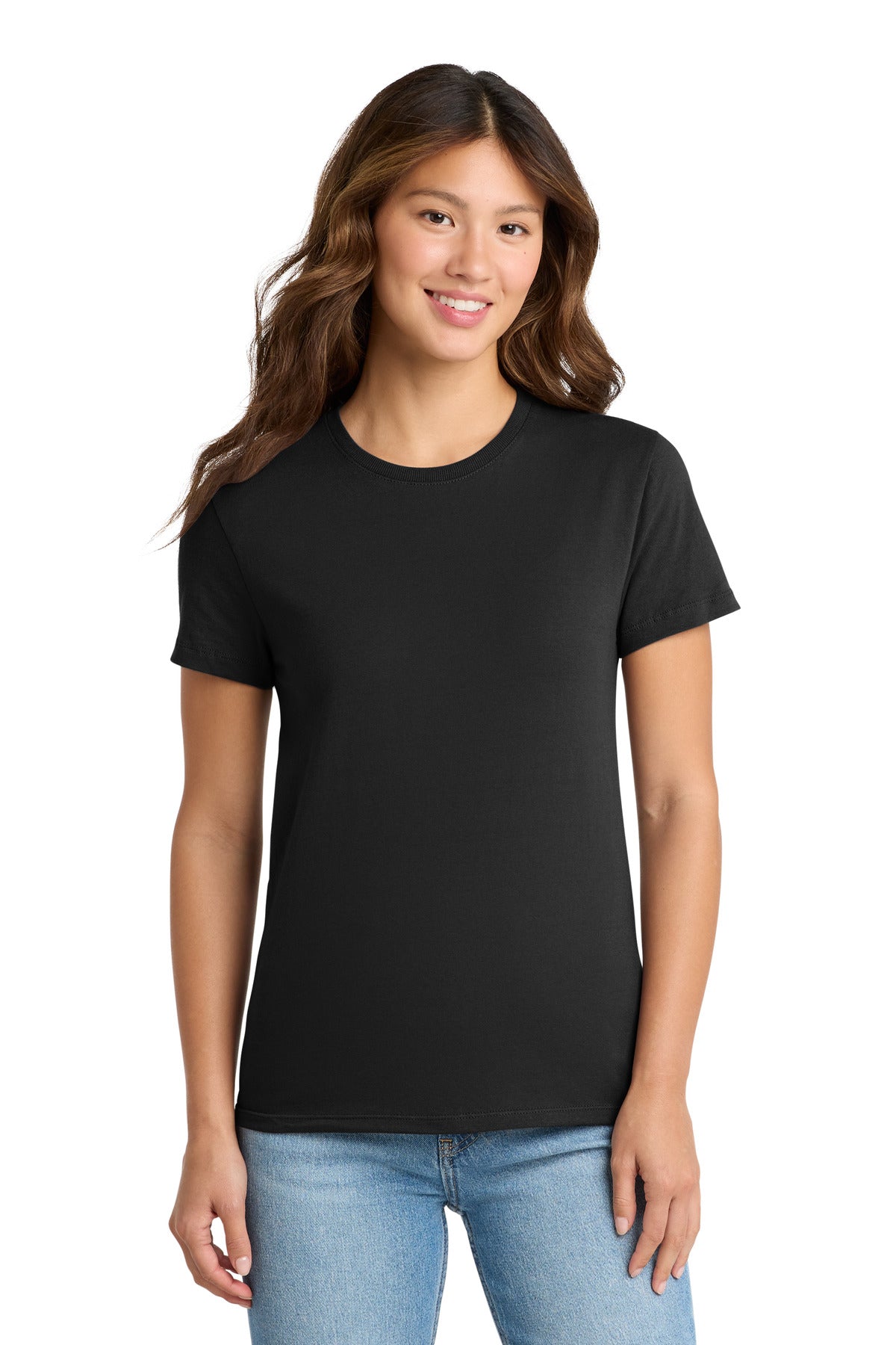 Custom Embroidery or DTF Print - Port & Co ® Women's Essential Tee. LPC61