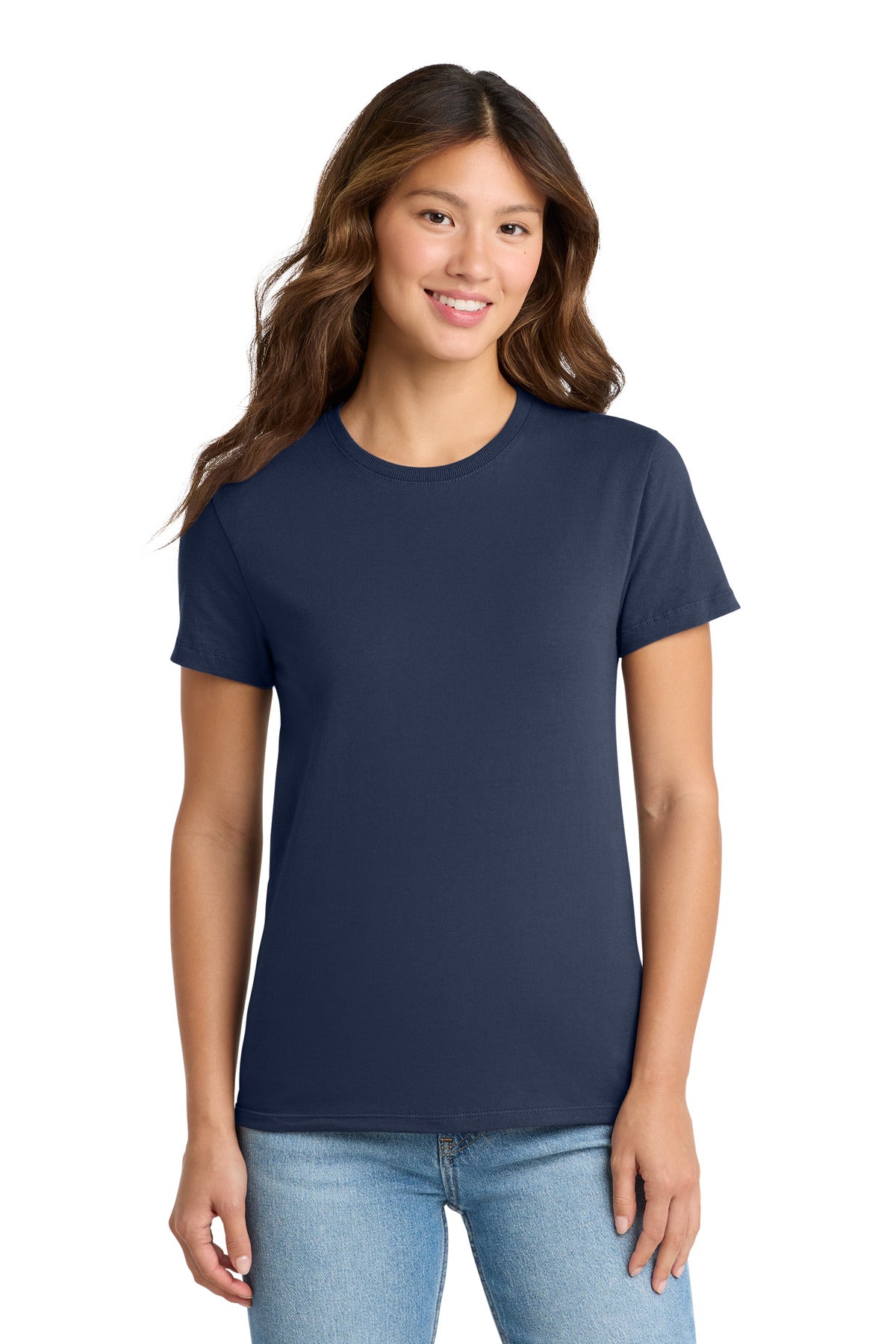 Custom Embroidery or DTF Print - Port & Co ® Women's Essential Tee. LPC61