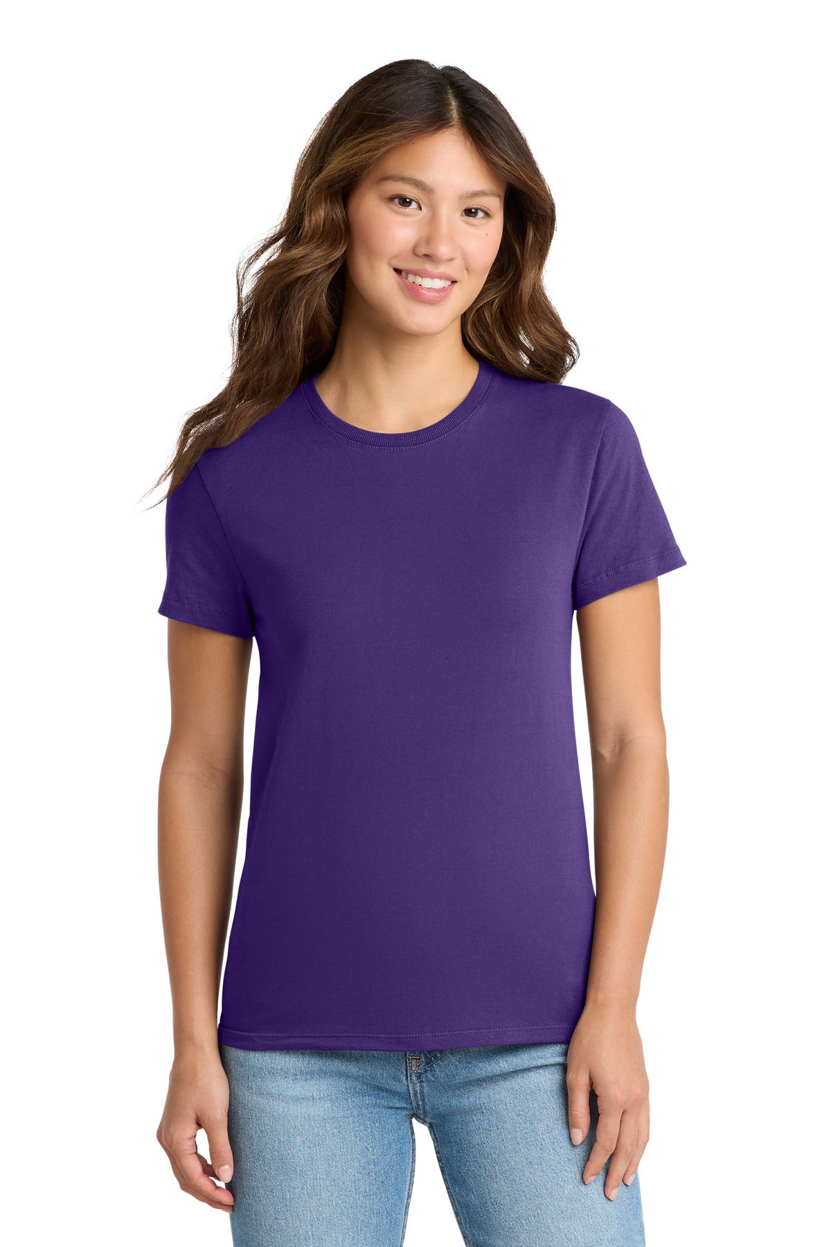 Custom Embroidery or DTF Print - Port & Co ® Women's Essential Tee. LPC61