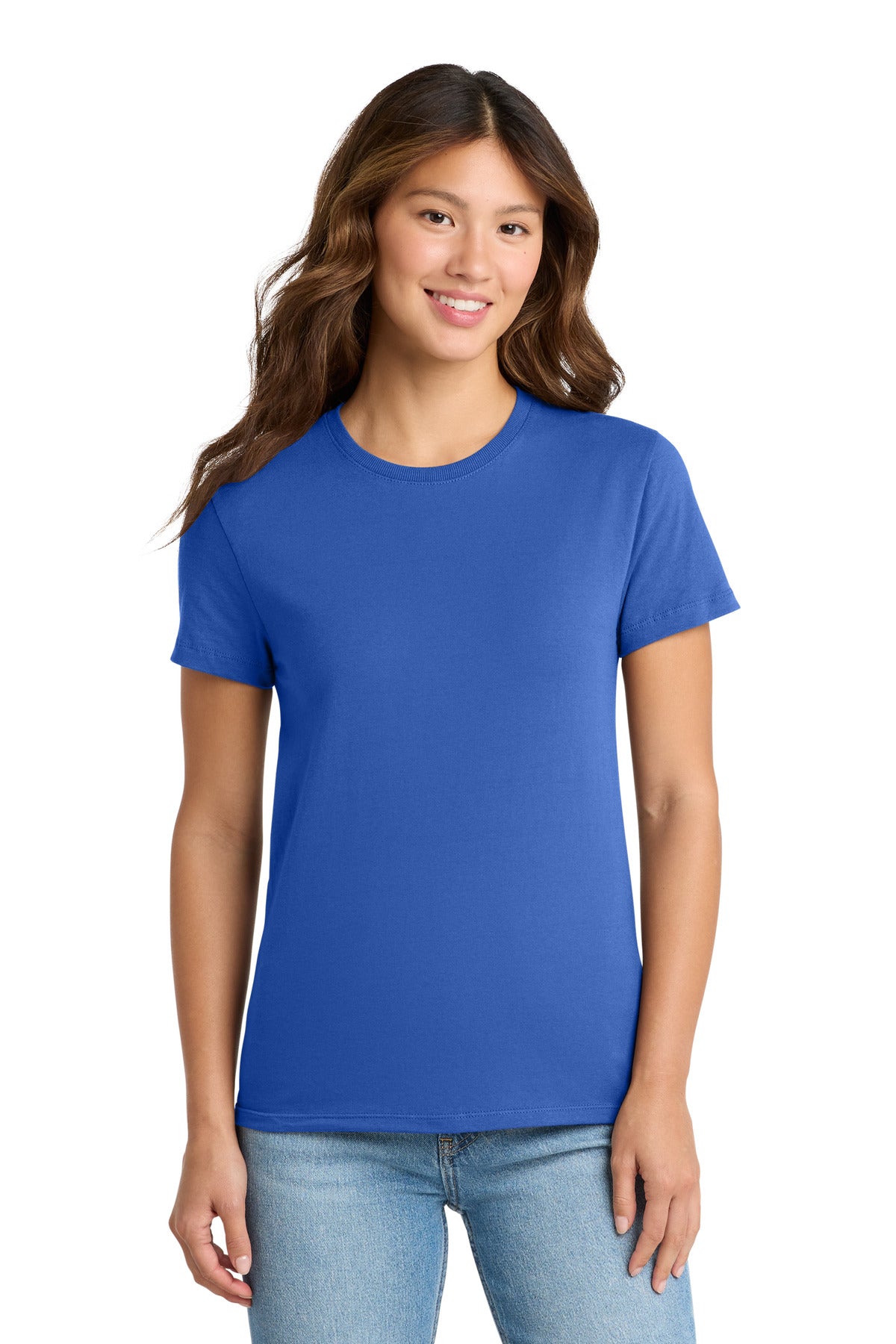 Custom Embroidery or DTF Print - Port & Co ® Women's Essential Tee. LPC61