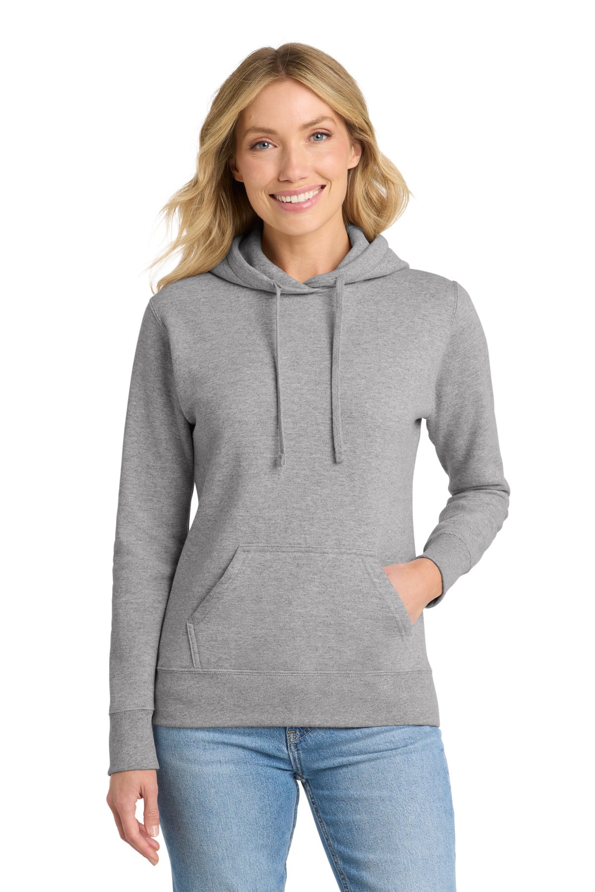 Custom Embroidered or DTF Print on Port & Co ™ Women's Core Fleece Pullover Hooded Sweatshirt LPC78H