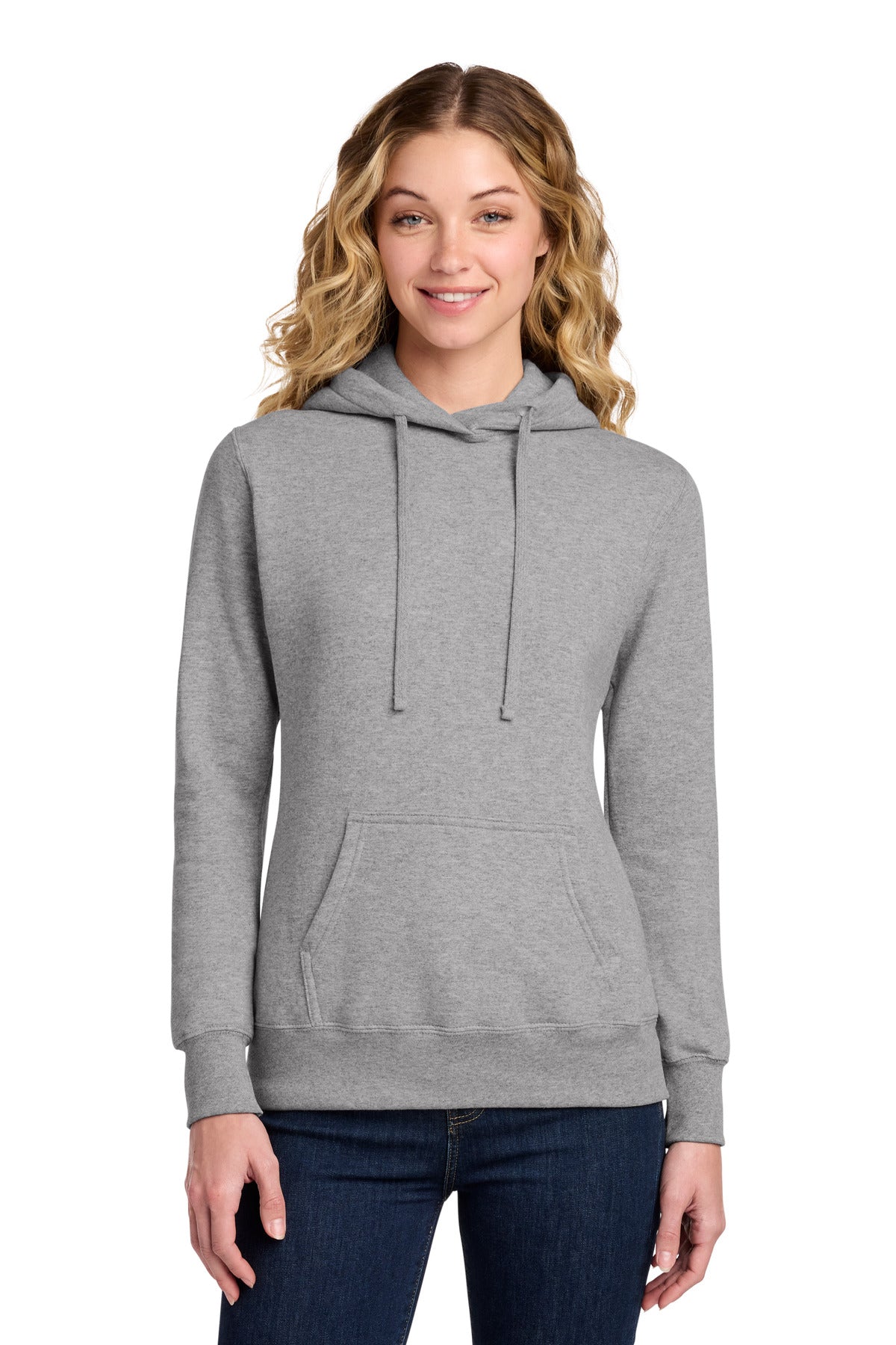 Custom Embroidery or DTF Print - Port & Co ® Women's Core Fleece Pullover Hooded Sweatshirt LPC78H