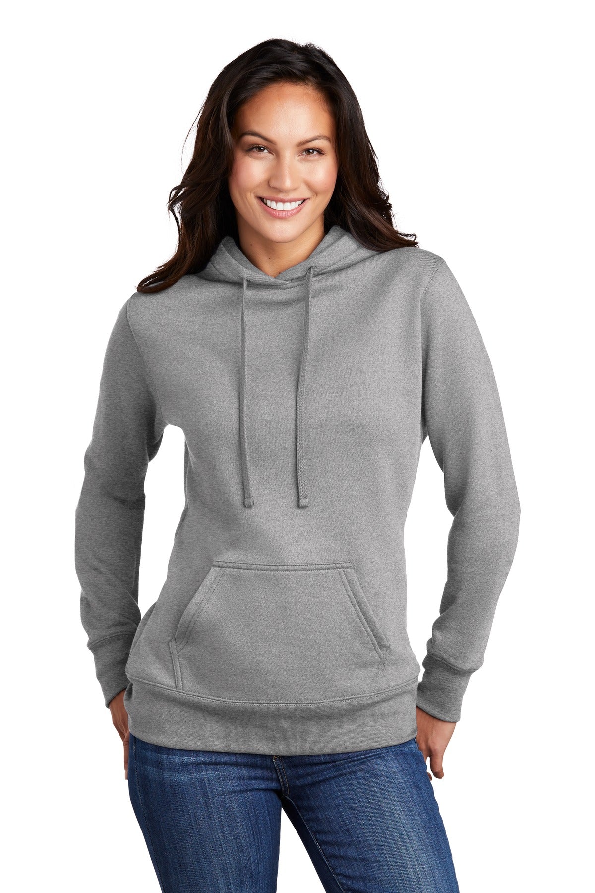 Custom Embroidered - Port & Company ® Women's Core Fleece Pullover Hooded Sweatshirt LPC78H