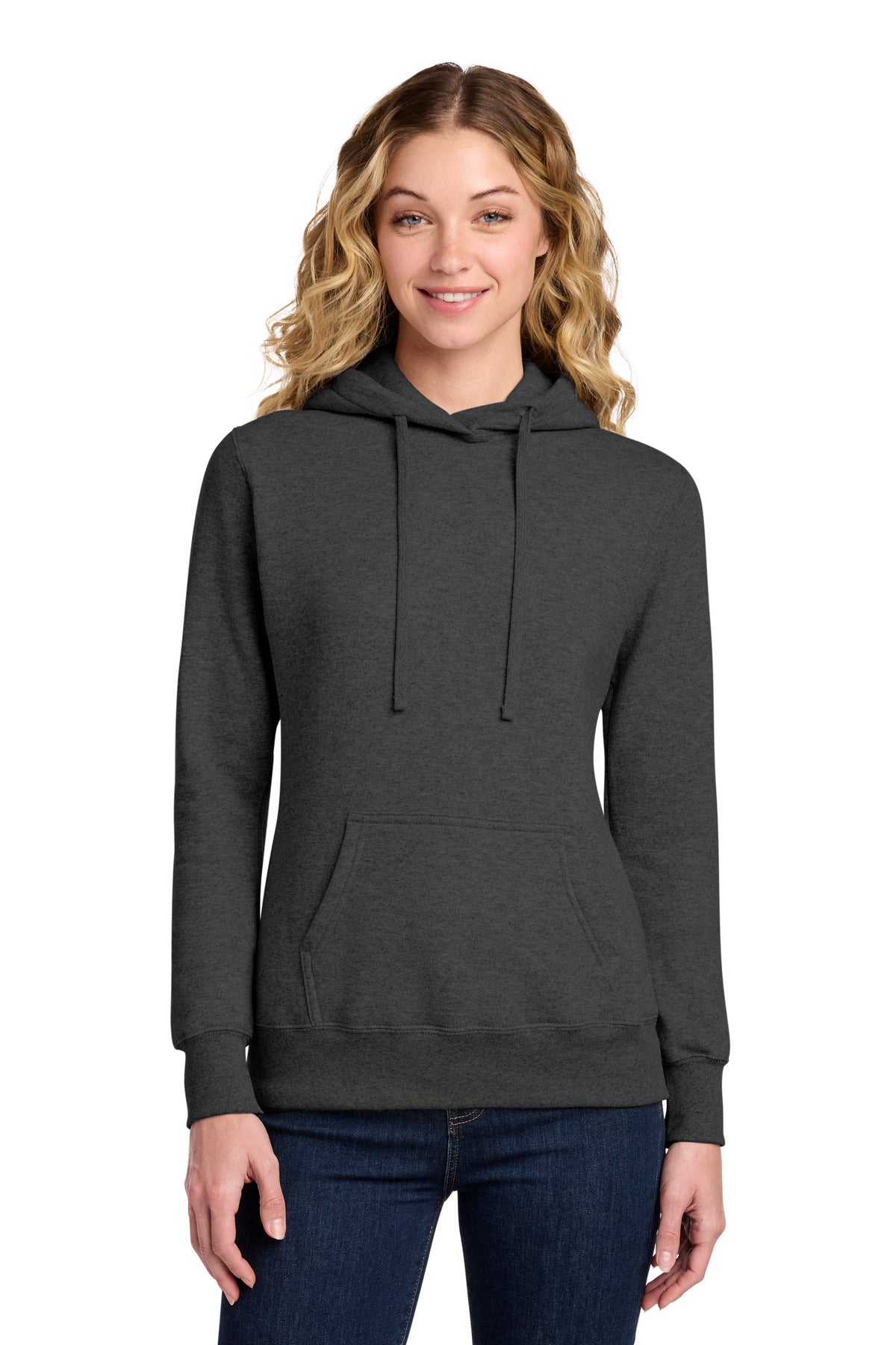 Custom Embroidery or DTF Print - Port & Co ® Women's Core Fleece Pullover Hooded Sweatshirt LPC78H