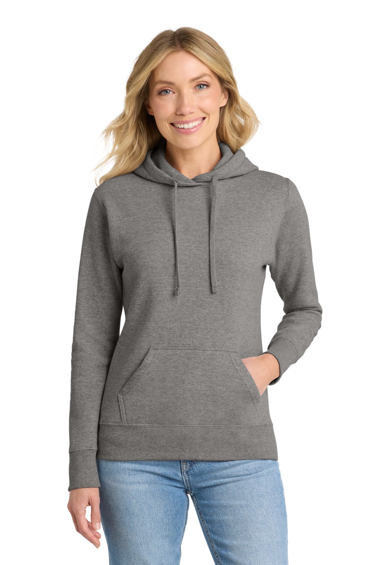 Custom Embroidered or DTF Print on Port & Co ™ Women's Core Fleece Pullover Hooded Sweatshirt LPC78H