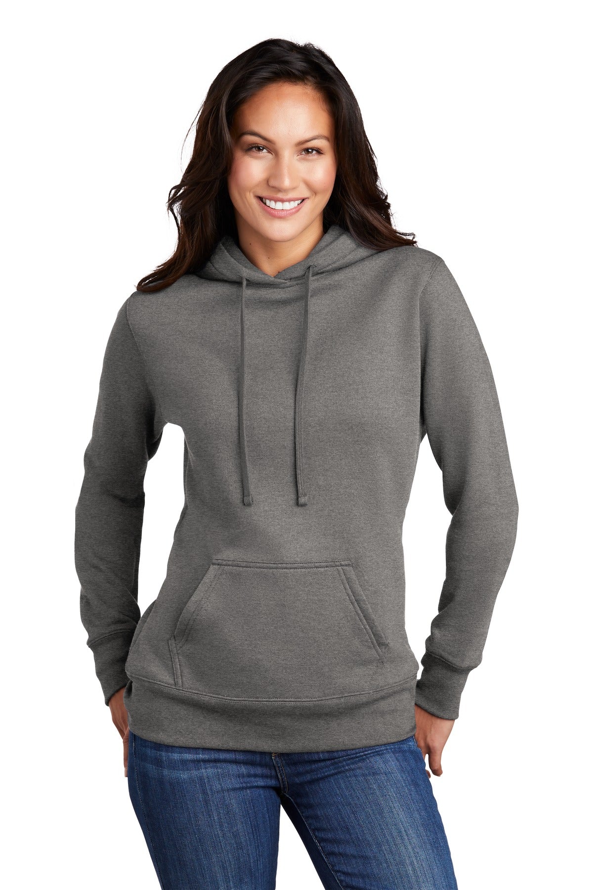 Custom Embroidered - Port & Company ® Women's Core Fleece Pullover Hooded Sweatshirt LPC78H
