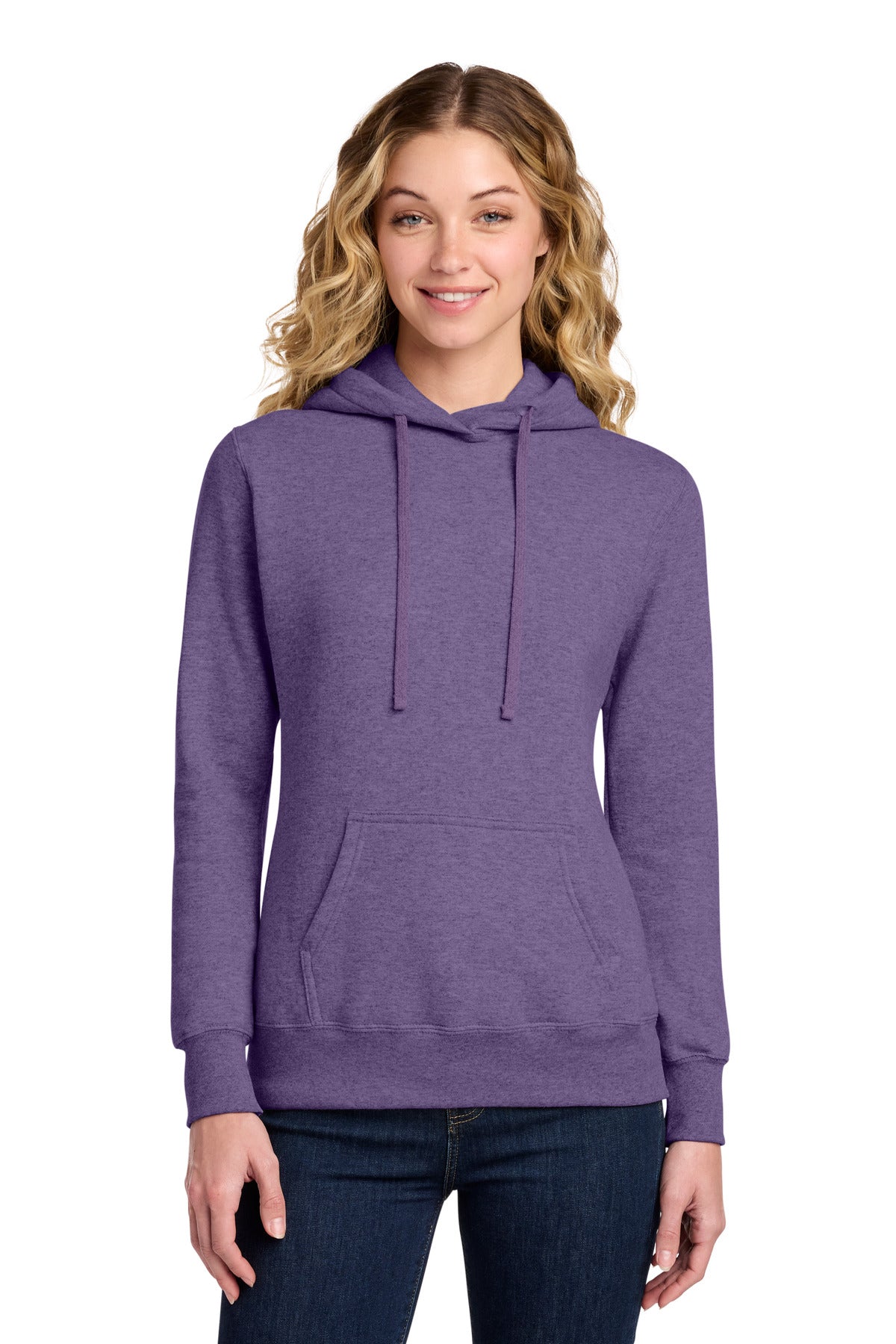 Custom Embroidery or DTF Print - Port & Co ® Women's Core Fleece Pullover Hooded Sweatshirt LPC78H