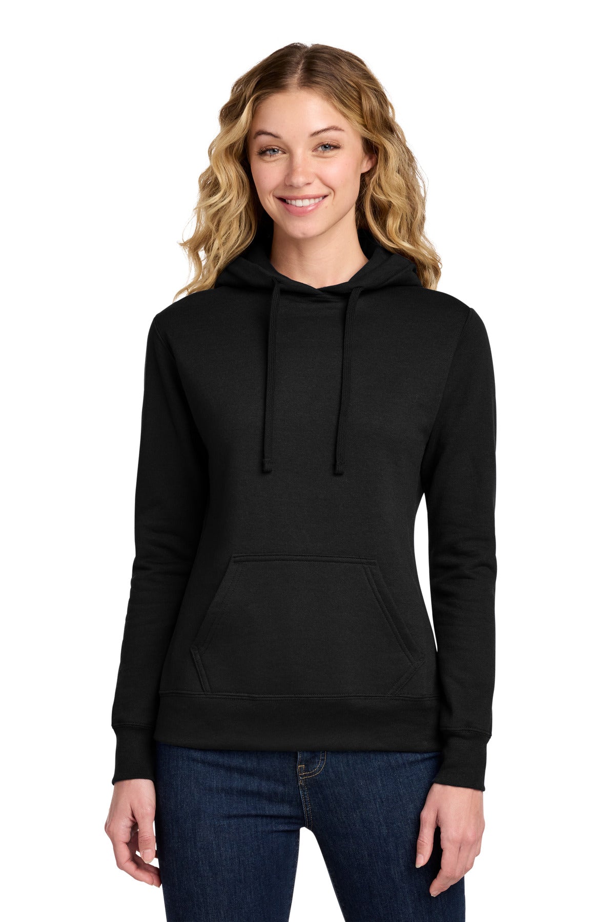 Custom Embroidery or DTF Print - Port & Co ® Women's Core Fleece Pullover Hooded Sweatshirt LPC78H