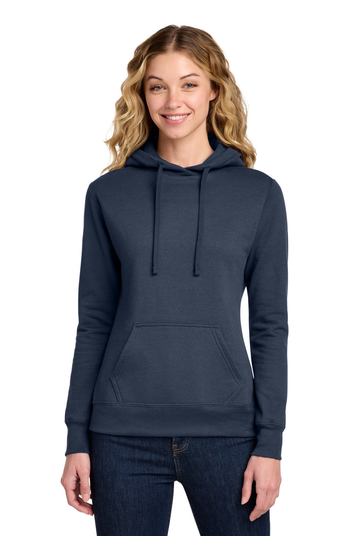 Custom Embroidery or DTF Print - Port & Co ® Women's Core Fleece Pullover Hooded Sweatshirt LPC78H