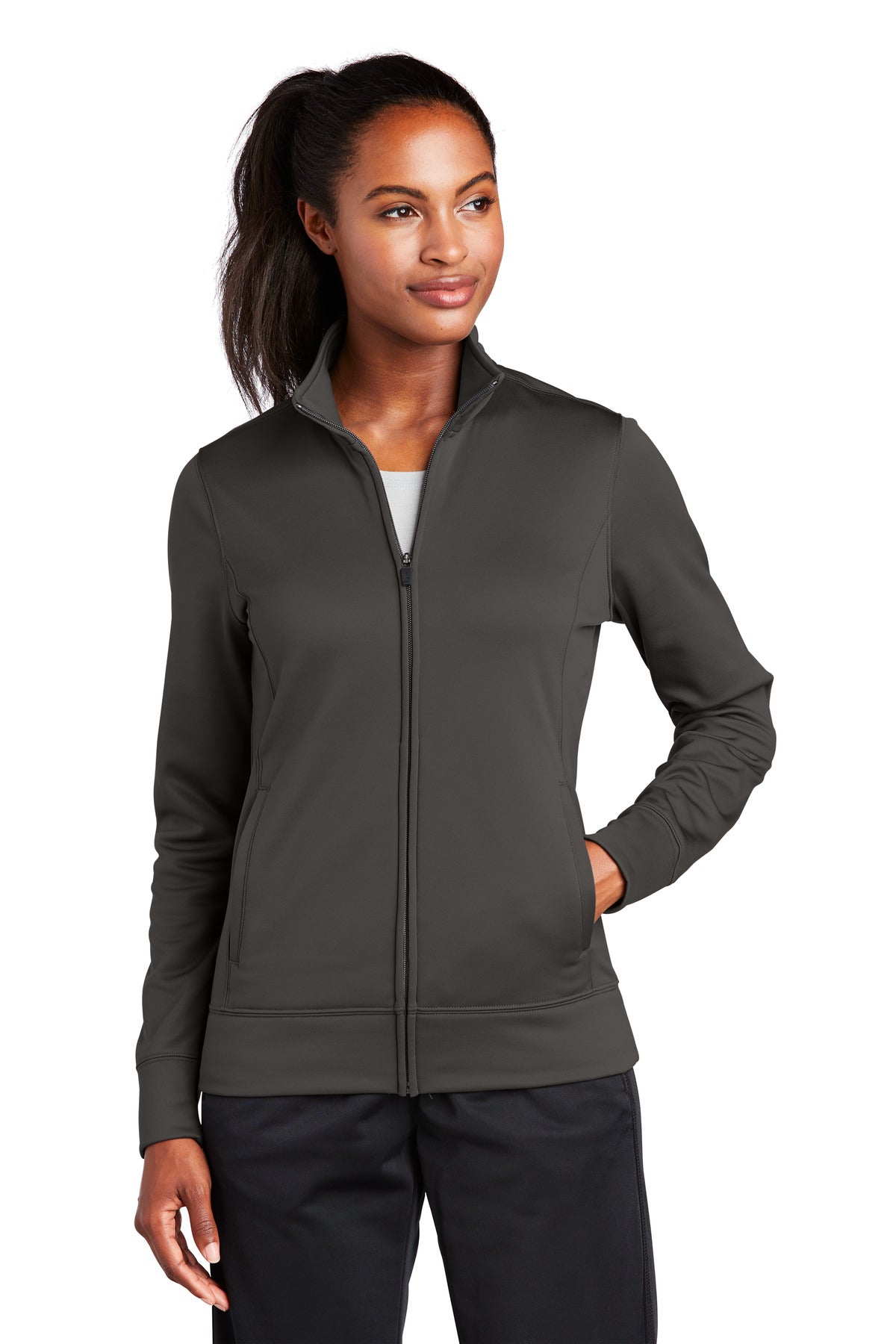Custom Embroidered - Sport-Tek® Ladies Sport-Wick® Fleece Full-Zip Jacket. LST241