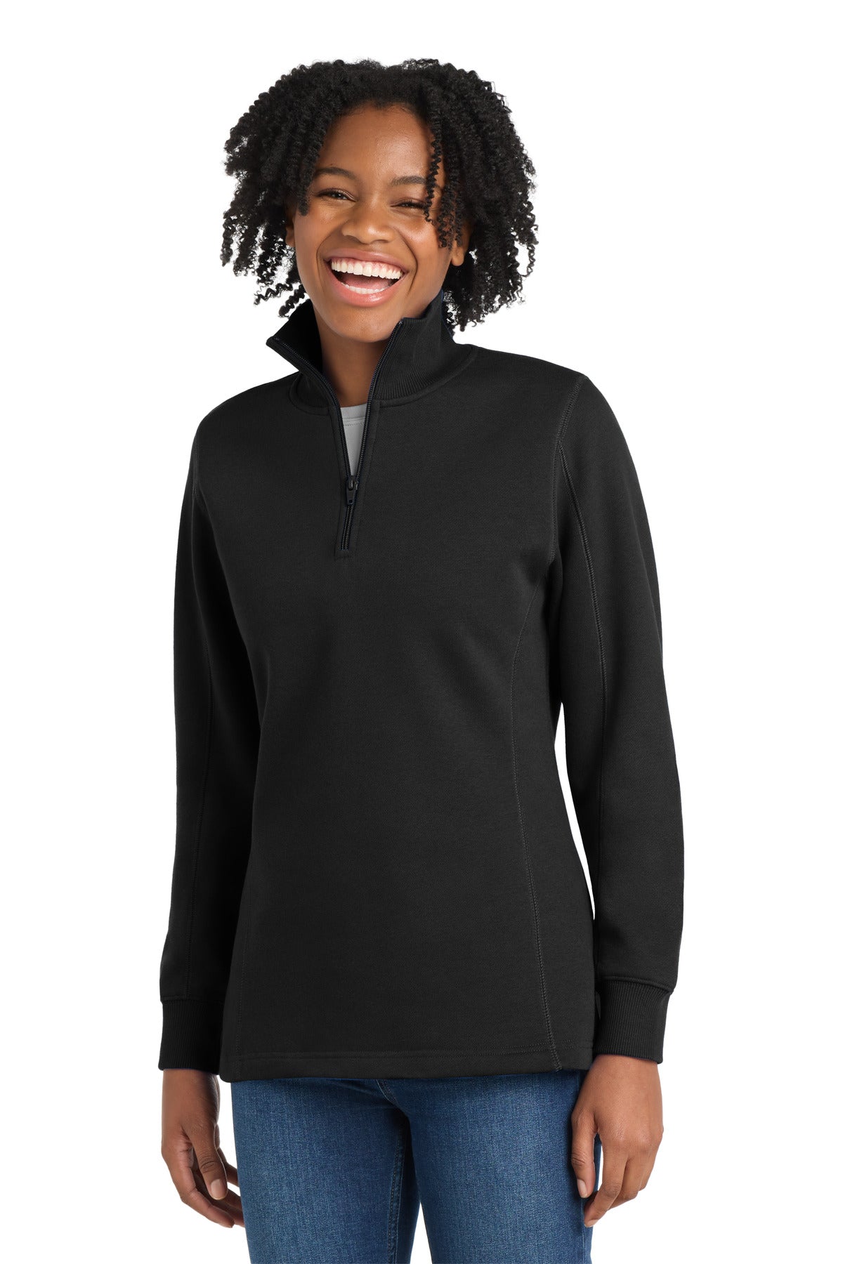 Custom Embroidery or DTF Print - Sport-Tek ® Women's 1/4-Zip Sweatshirt. LST253