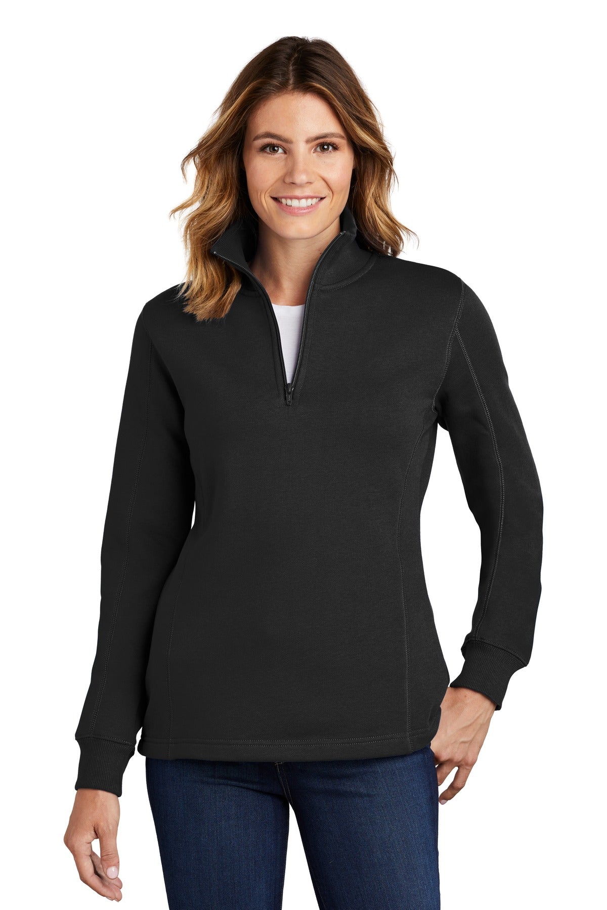 Custom Embroidered - Sport-Tek® Ladies 1/4-Zip Sweatshirt. LST253
