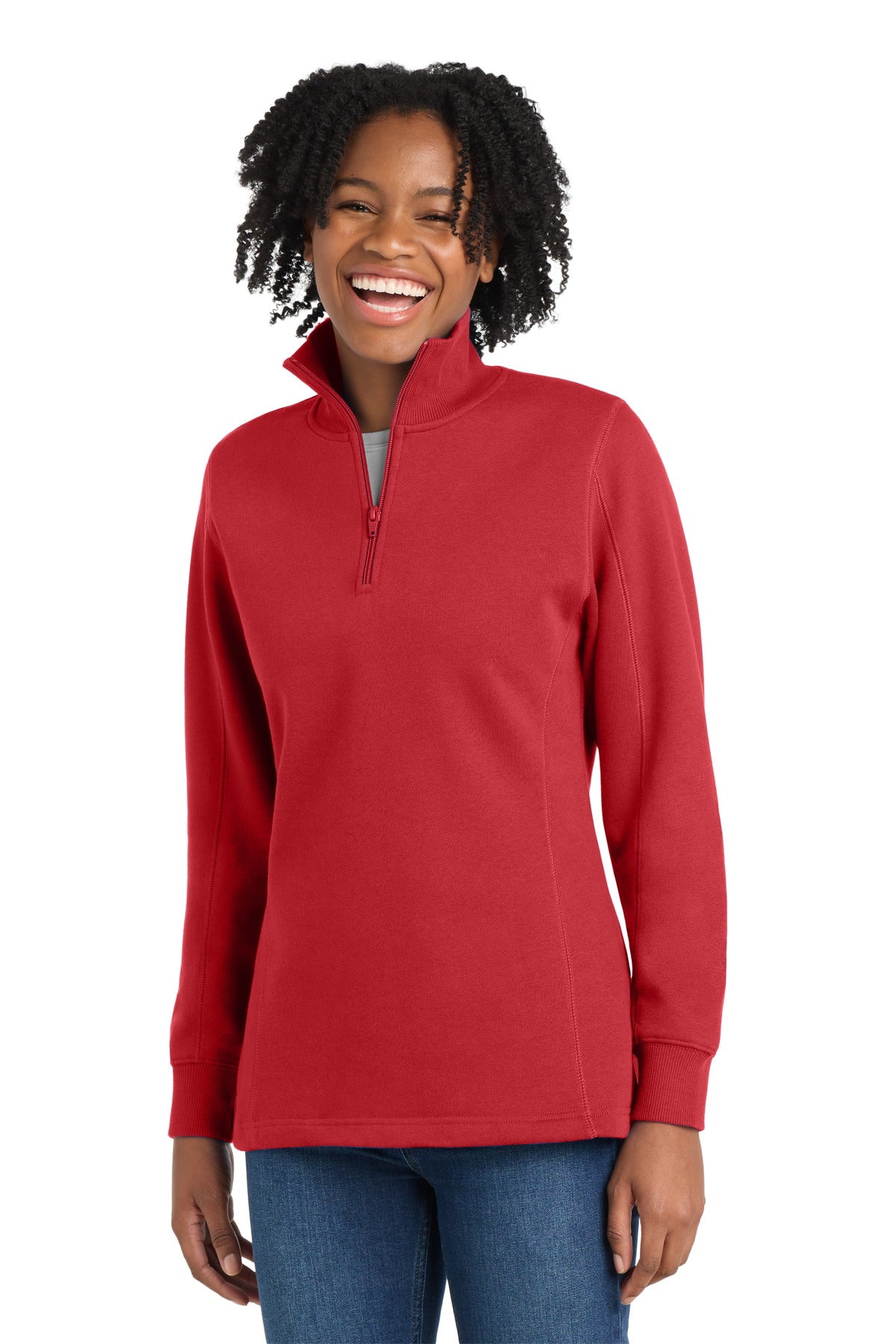 Custom Embroidered or DTF Print on Sport-Tek ® Women's 1/4-Zip Sweatshirt. LST253