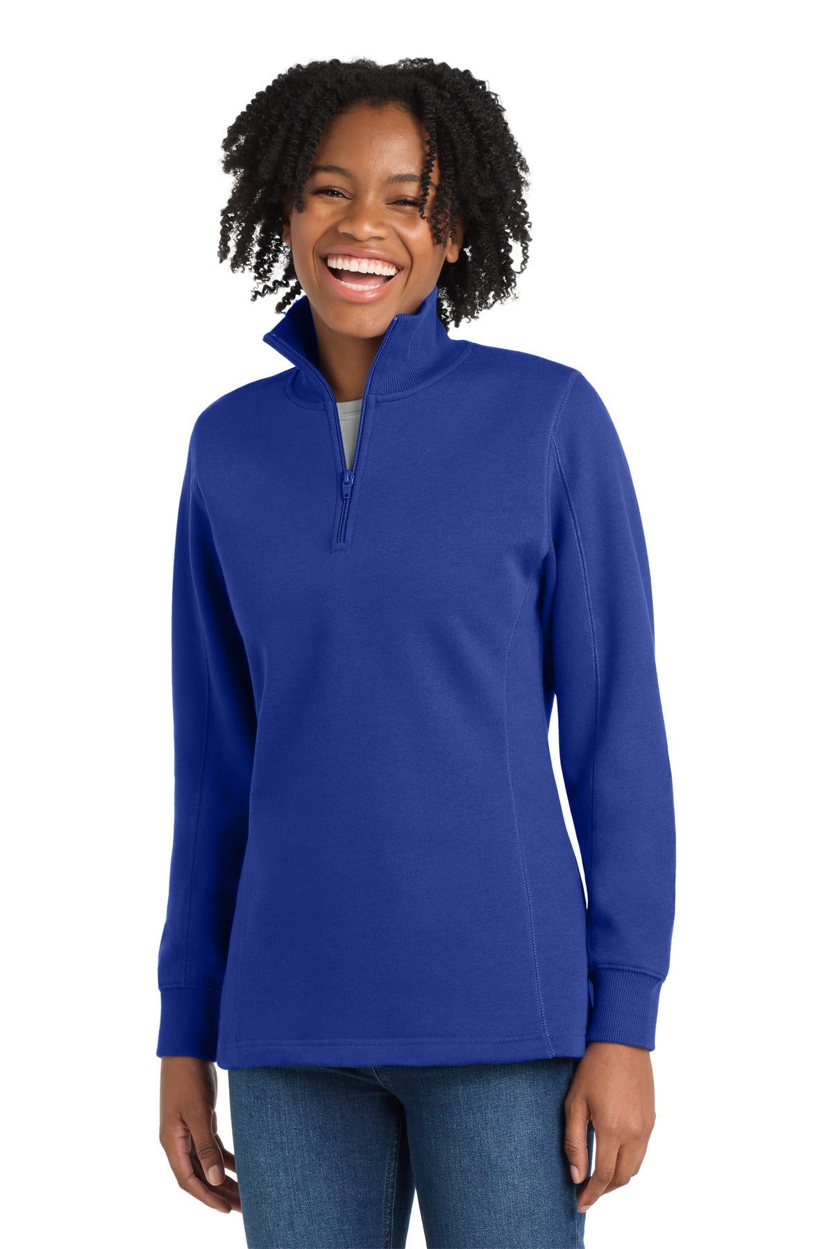 Custom Embroidery or DTF Print - Sport-Tek ® Women's 1/4-Zip Sweatshirt. LST253