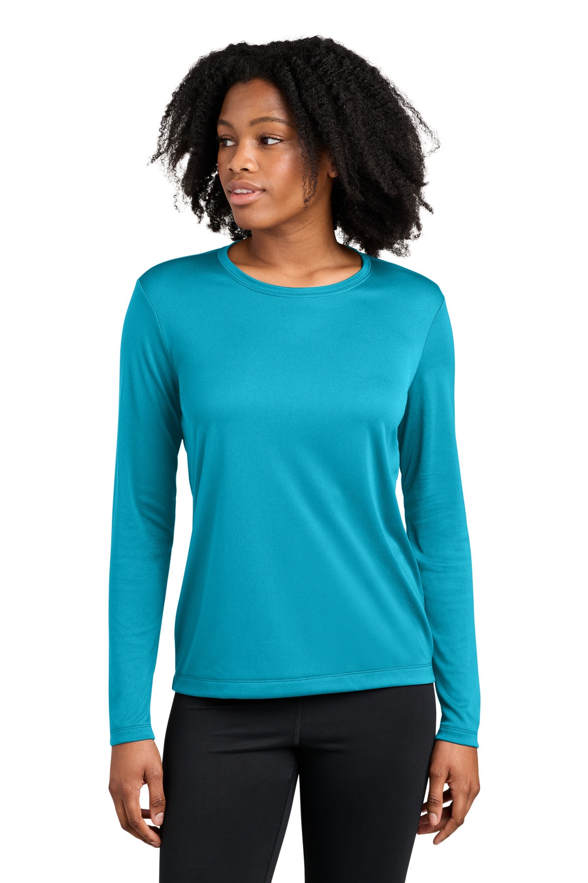 Custom Embroidery or DTF Print - Sport-Tek ® Women's Competitor ™ Long Sleeve Crewneck LST350LS