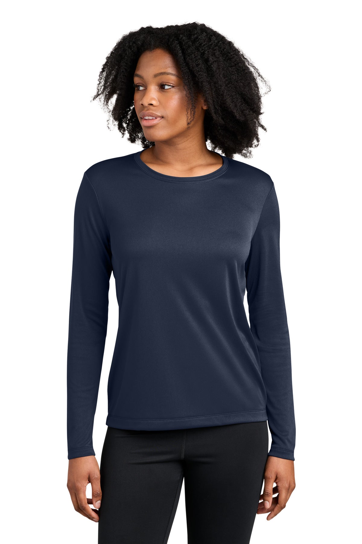 Custom Embroidery or DTF Print - Sport-Tek ® Women's Competitor ™ Long Sleeve Crewneck LST350LS