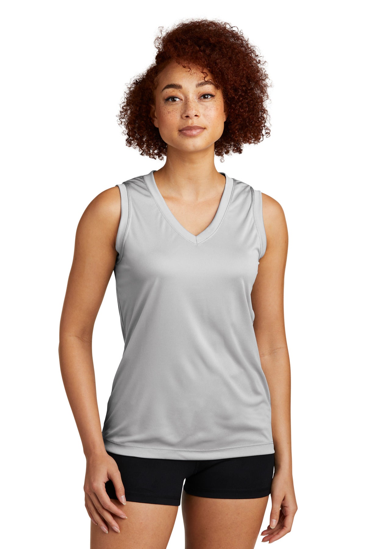 Custom Embroidered - Sport-Tek® Ladies Sleeveless PosiCharge® Competitor™ V-Neck Tee. LST352