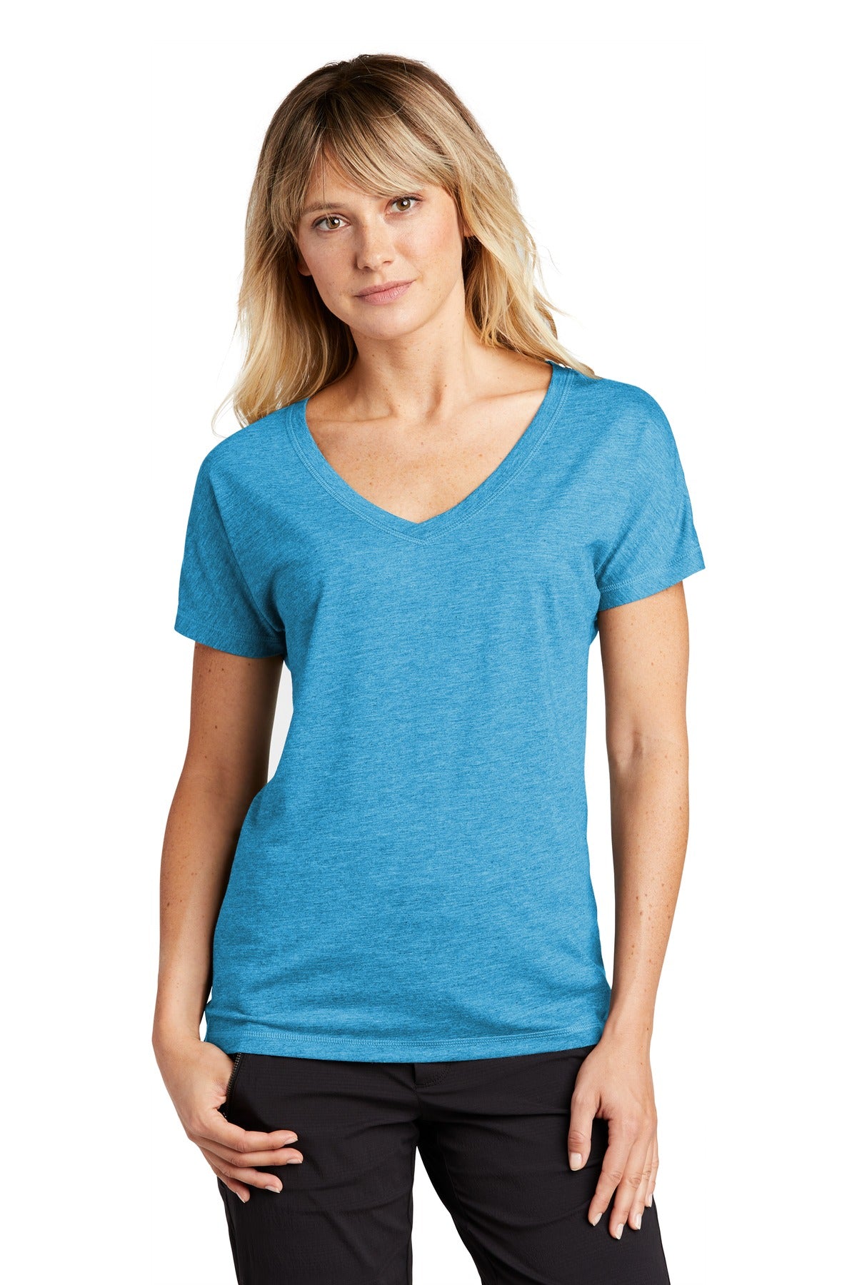 Custom Embroidered - Sport-Tek ® Ladies PosiCharge ® Tri-Blend Wicking Dolman Tee. LST401