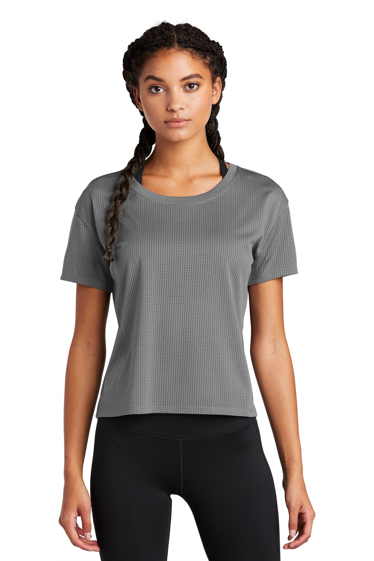 Custom Embroidered - Sport-Tek ® Ladies PosiCharge ® Draft Crop Tee. LST411