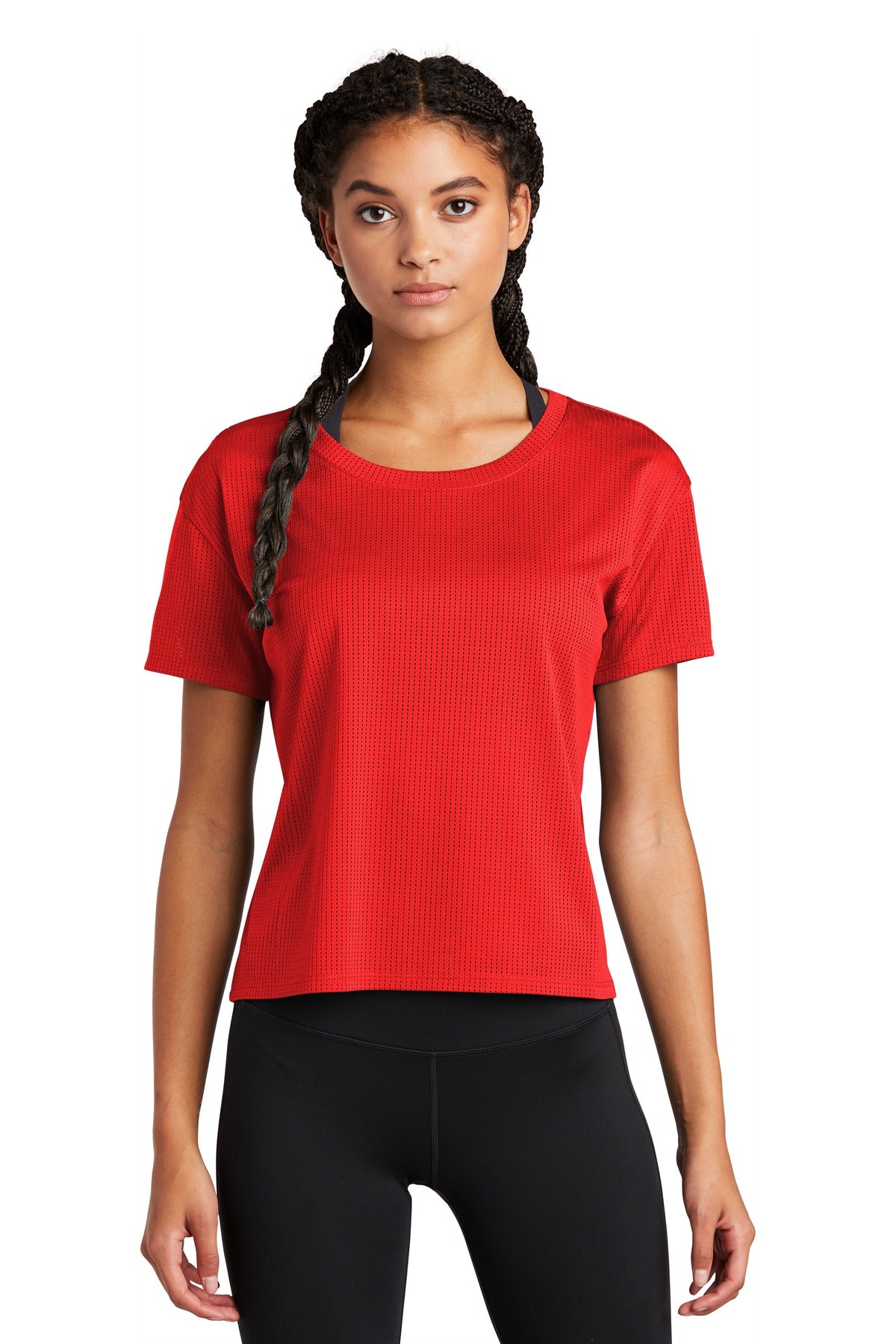 Custom Embroidered - Sport-Tek ® Ladies PosiCharge ® Draft Crop Tee. LST411
