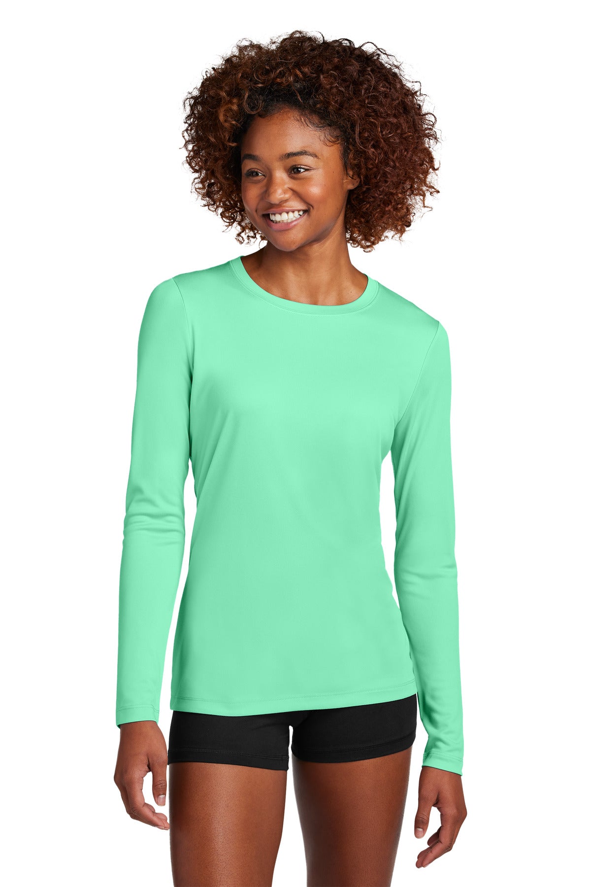 Custom Embroidered - Sport-Tek® Ladies Posi-UV® Pro Long Sleeve LST420LS
