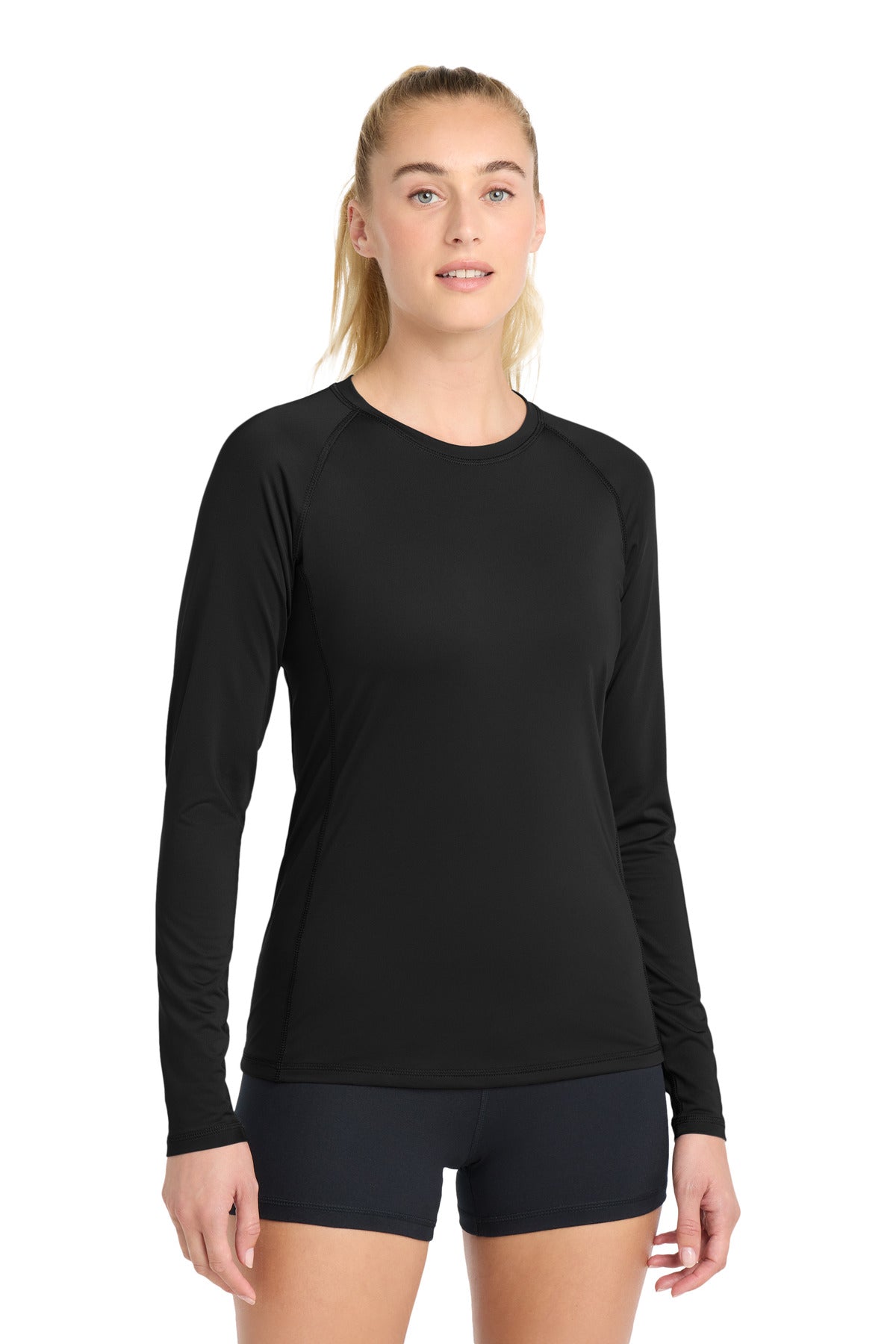 Custom Embroidery or DTF Print - Sport-Tek ® Women's Long Sleeve Rashguard Tee. LST470LS