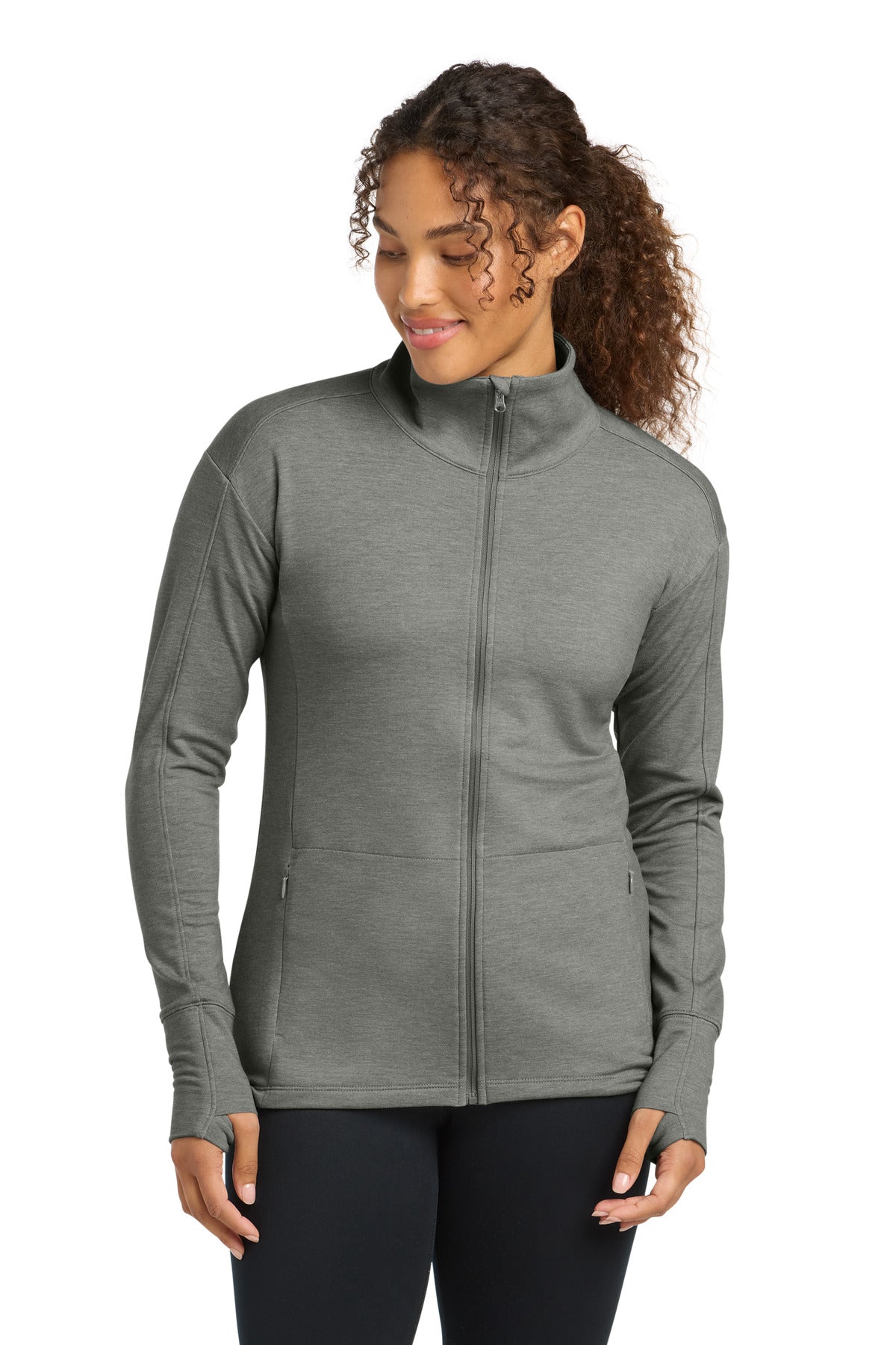 Custom Embroidered or DTF Print on Sport-Tek ® Women's Sport-Wick ® Flex Fleece Full-Zip. LST560