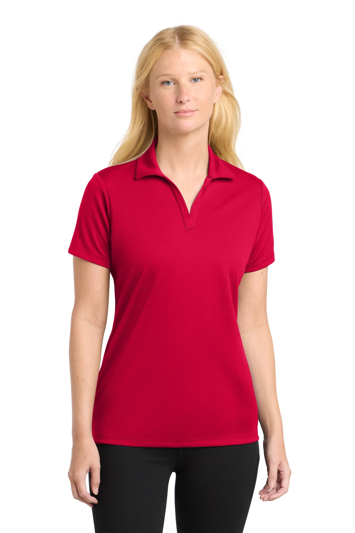 Custom Embroidery or DTF Print - Sport-Tek ® Women's PosiCharge ® RacerMesh ® Polo. LST640