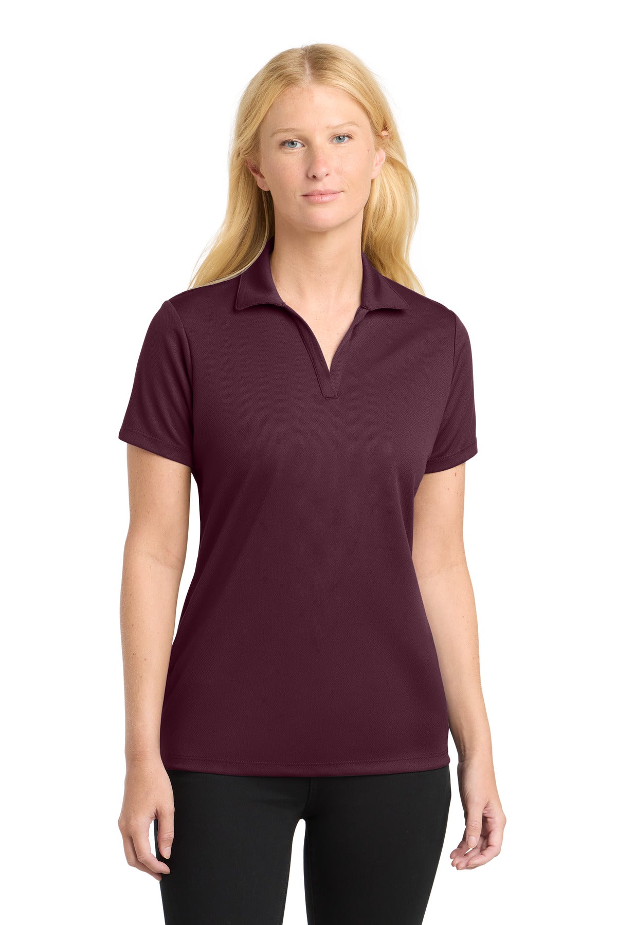 Custom Embroidery or DTF Print - Sport-Tek ® Women's PosiCharge ® RacerMesh ® Polo. LST640