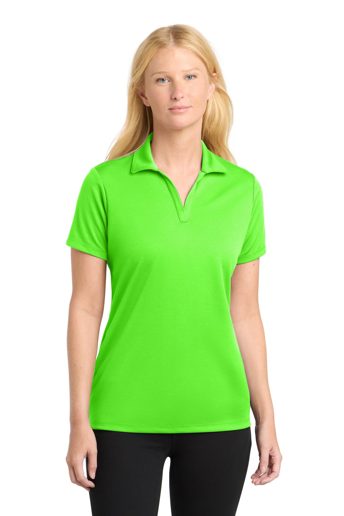 Custom Embroidery or DTF Print - Sport-Tek ® Women's PosiCharge ® RacerMesh ® Polo. LST640