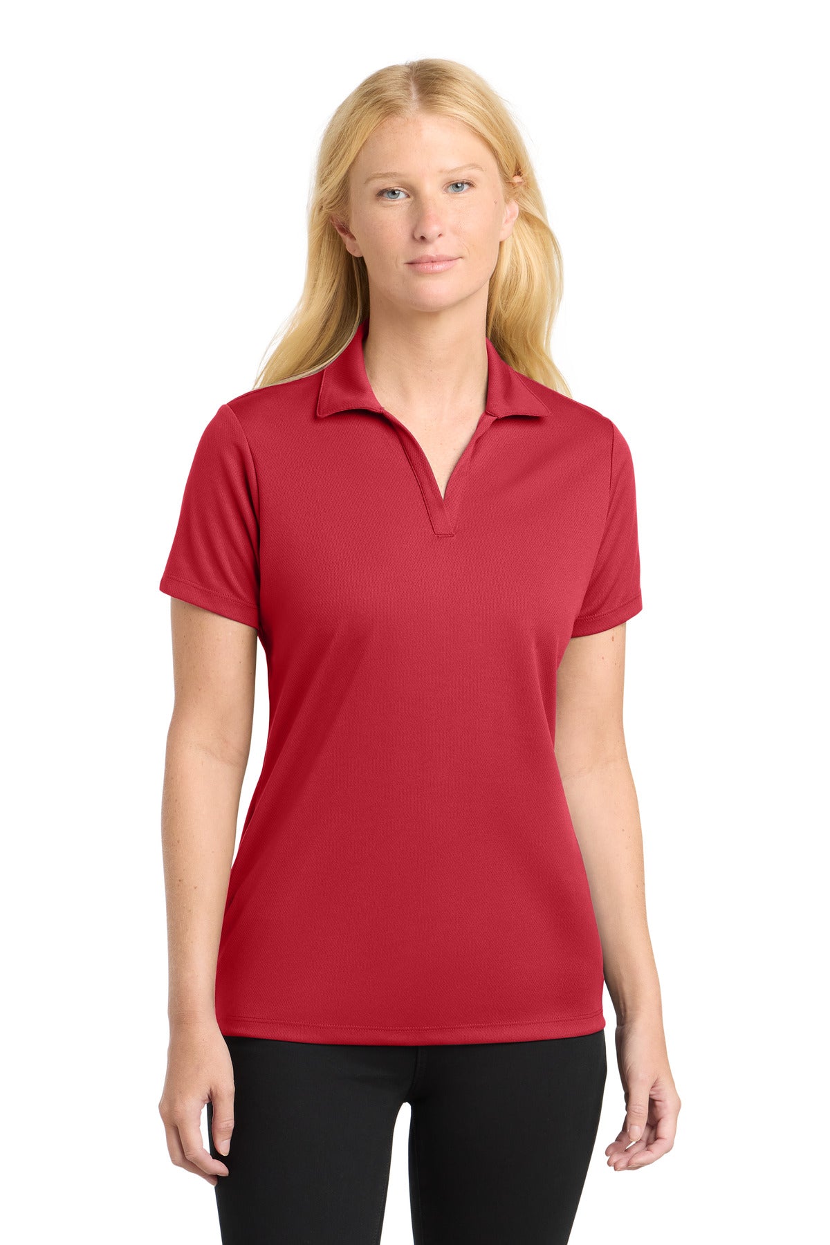 Custom Embroidery or DTF Print - Sport-Tek ® Women's PosiCharge ® RacerMesh ® Polo. LST640