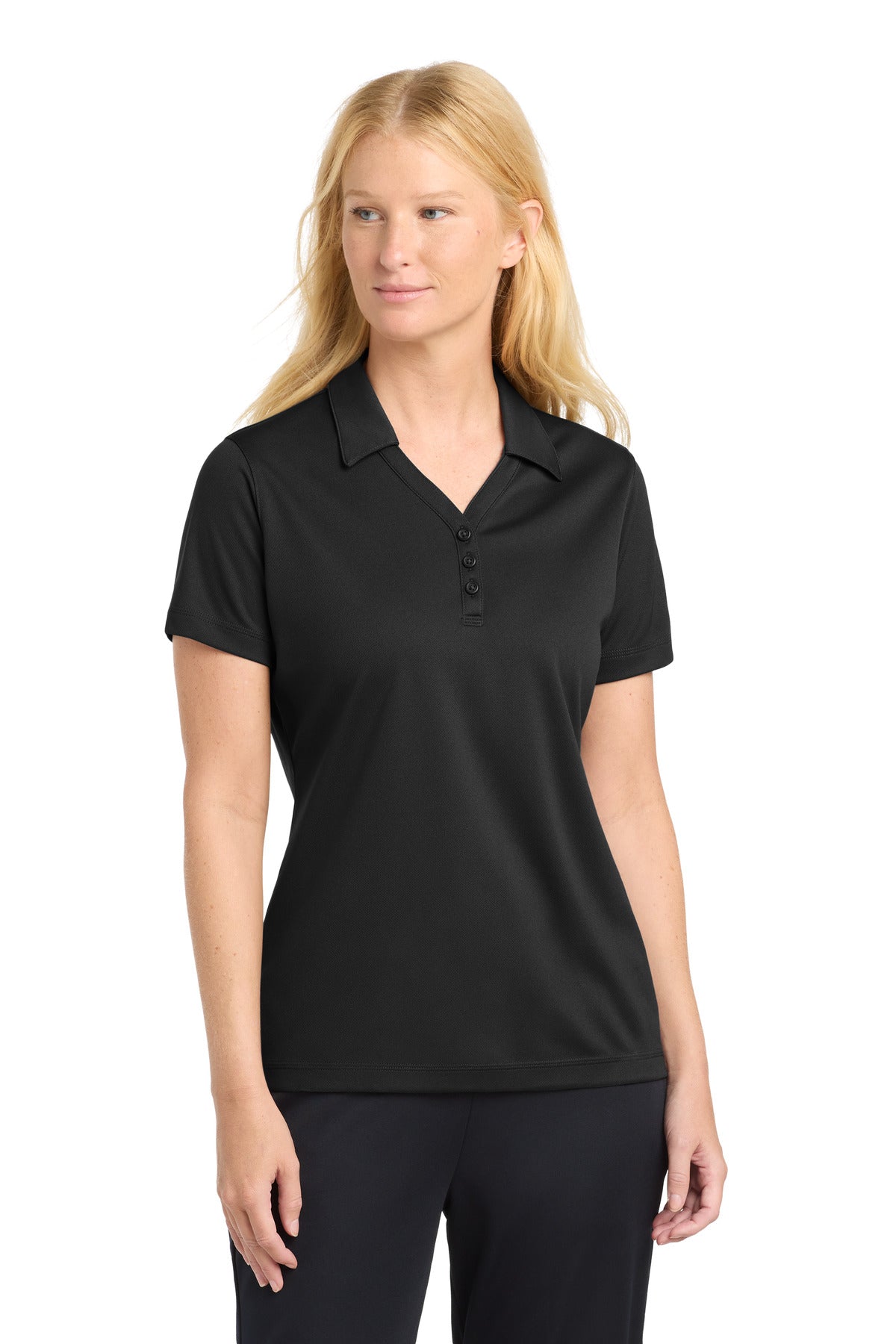 Custom Embroidery or DTF Print - Sport-Tek ® Women's PosiCharge ® Micro-Mesh Polo. LST680