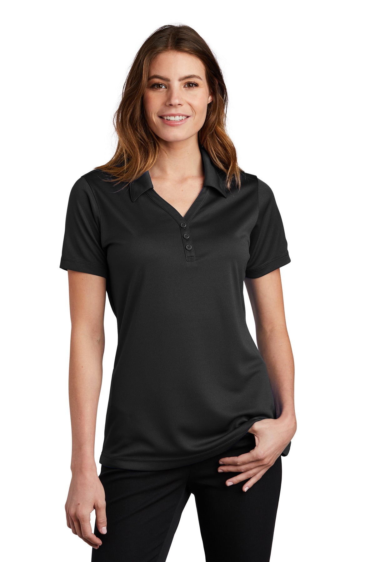 Custom Embroidered - Sport-Tek© Women's PosiCharge© Micro-Mesh Polo. LST680