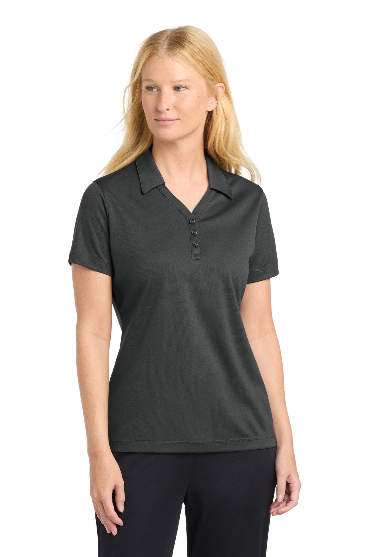Custom Embroidery or DTF Print - Sport-Tek ® Women's PosiCharge ® Micro-Mesh Polo. LST680