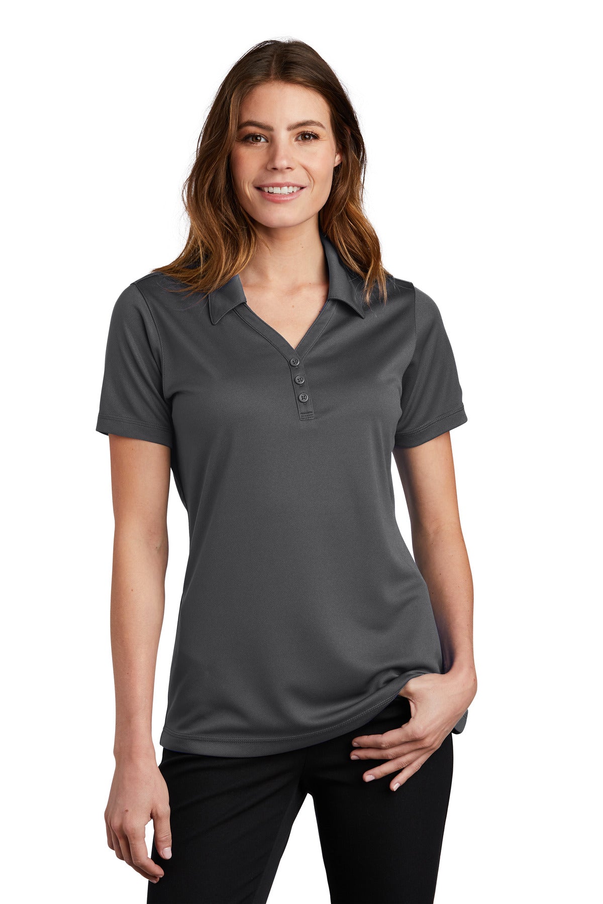 Custom Embroidered - Sport-Tek© Women's PosiCharge© Micro-Mesh Polo. LST680