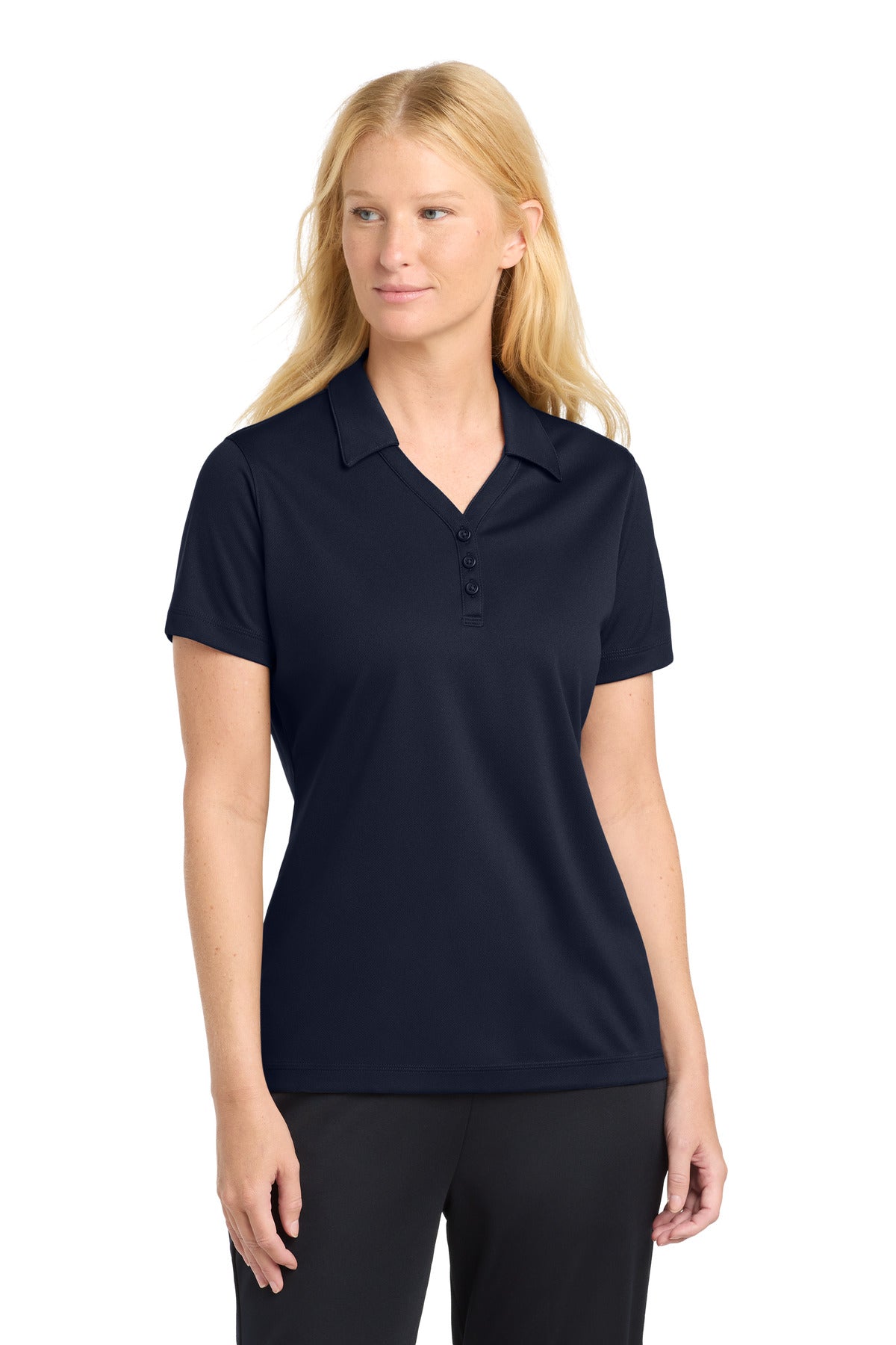 Custom Embroidery or DTF Print - Sport-Tek ® Women's PosiCharge ® Micro-Mesh Polo. LST680