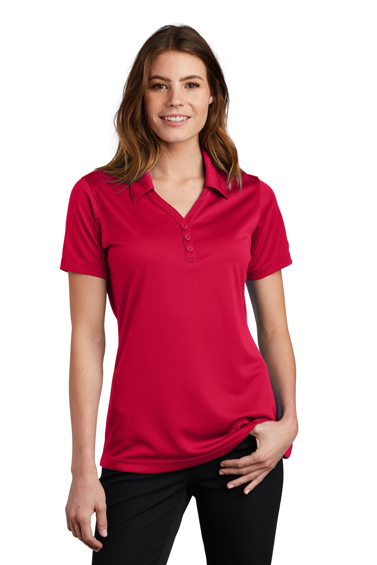 Custom Embroidered - Sport-Tek© Women's PosiCharge© Micro-Mesh Polo. LST680