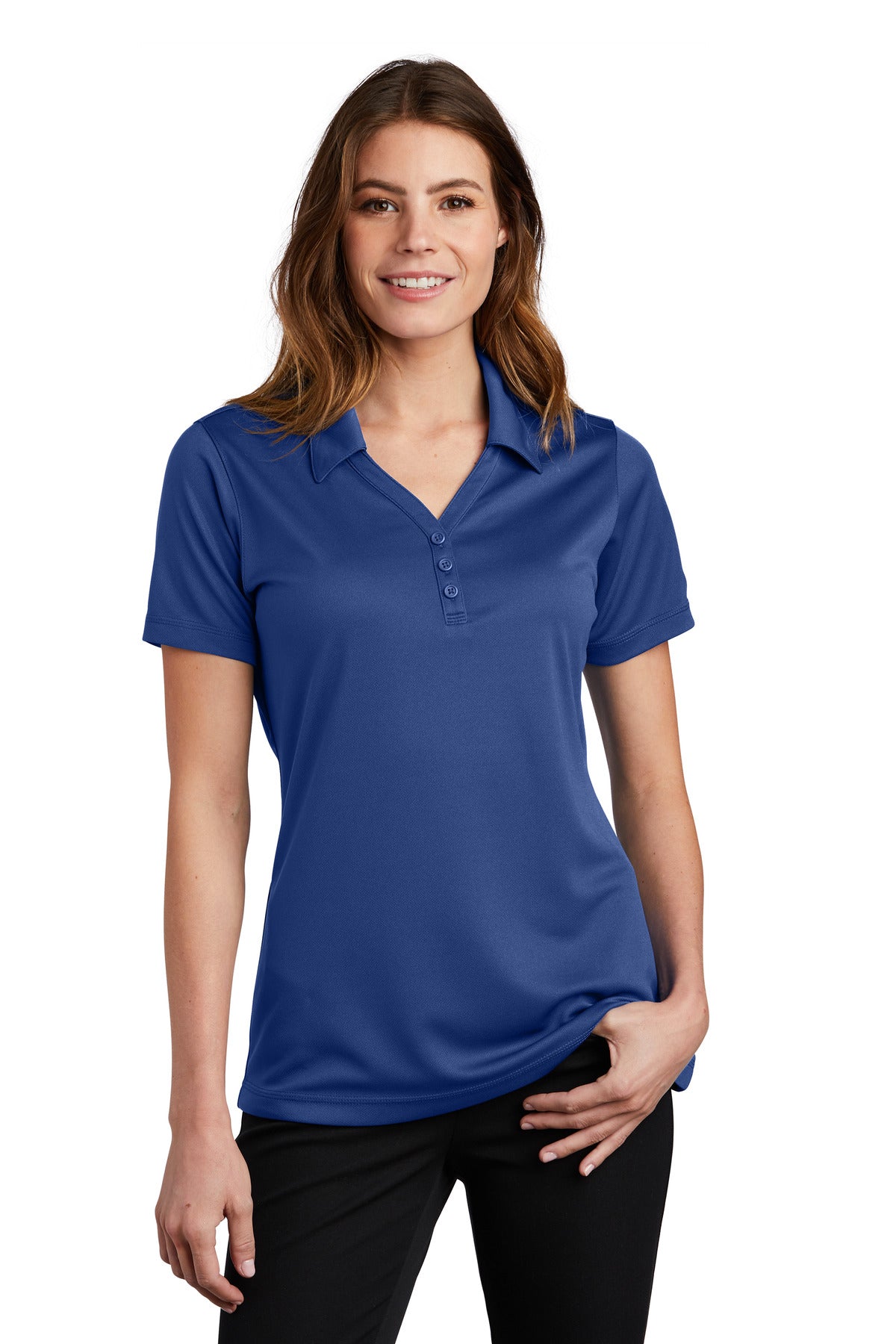 Custom Embroidered - Sport-Tek© Women's PosiCharge© Micro-Mesh Polo. LST680