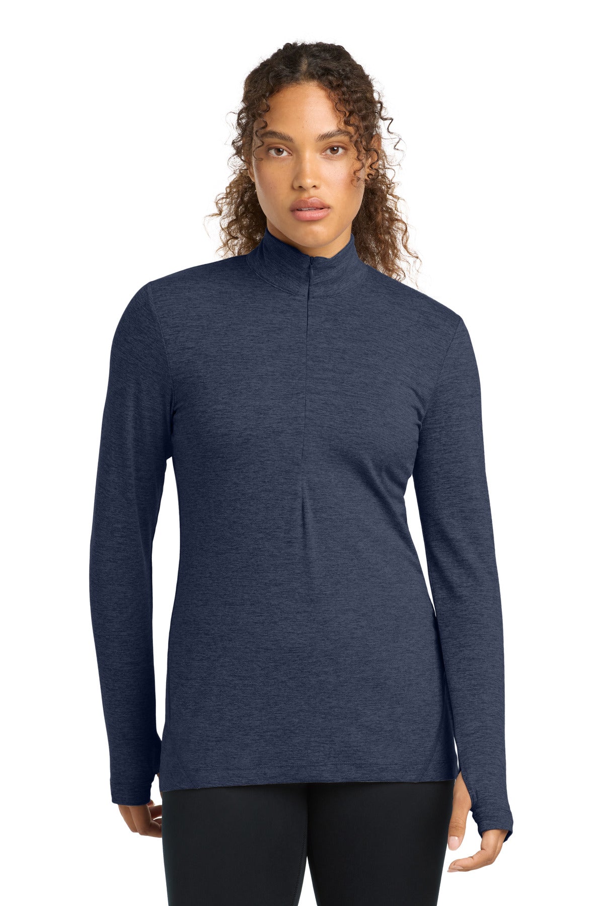 Custom Embroidery or DTF Print - Sport-Tek ® Women's Exchange 1.5 Long Sleeve 1/2-Zip LST711
