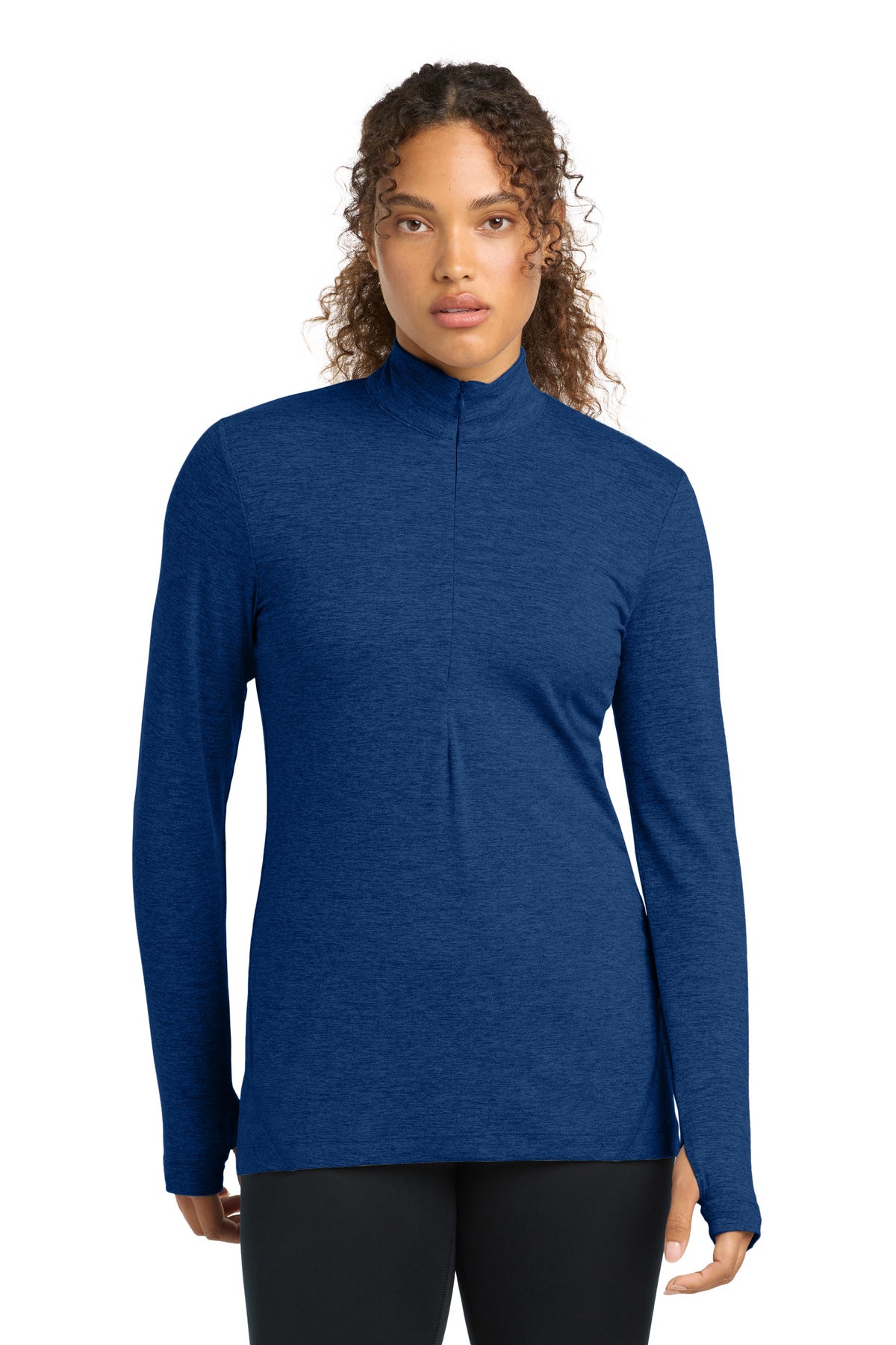 Custom Embroidery or DTF Print - Sport-Tek ® Women's Exchange 1.5 Long Sleeve 1/2-Zip LST711