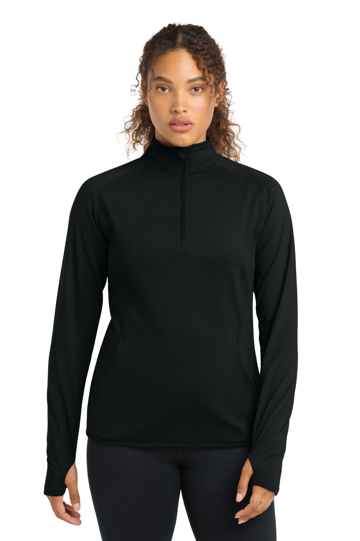 Custom Embroidery or DTF Print - Sport-Tek ® Women's Sport-Wick ® Stretch 1/4-Zip Pullover. LST850