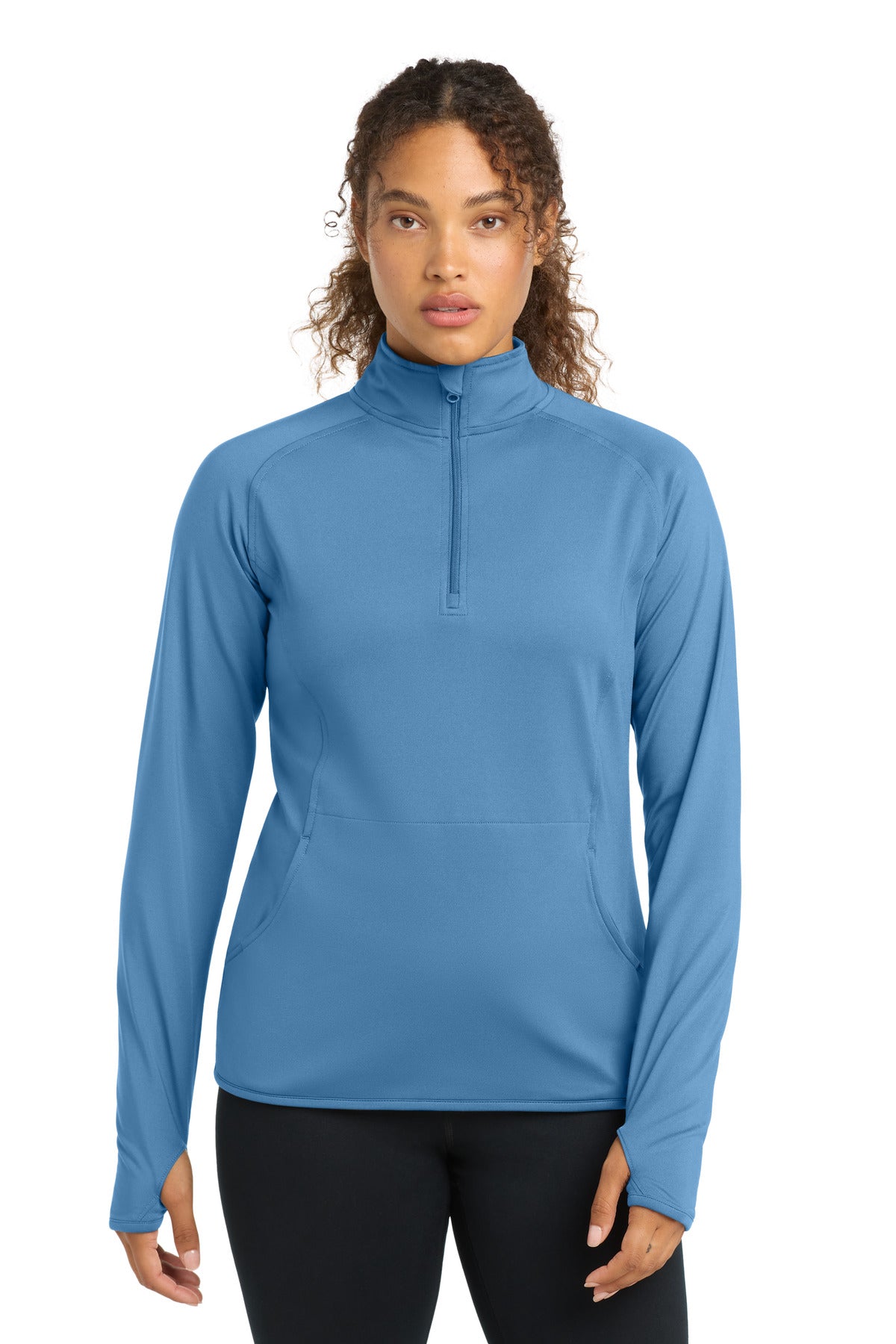 Custom Embroidery or DTF Print - Sport-Tek ® Women's Sport-Wick ® Stretch 1/4-Zip Pullover. LST850