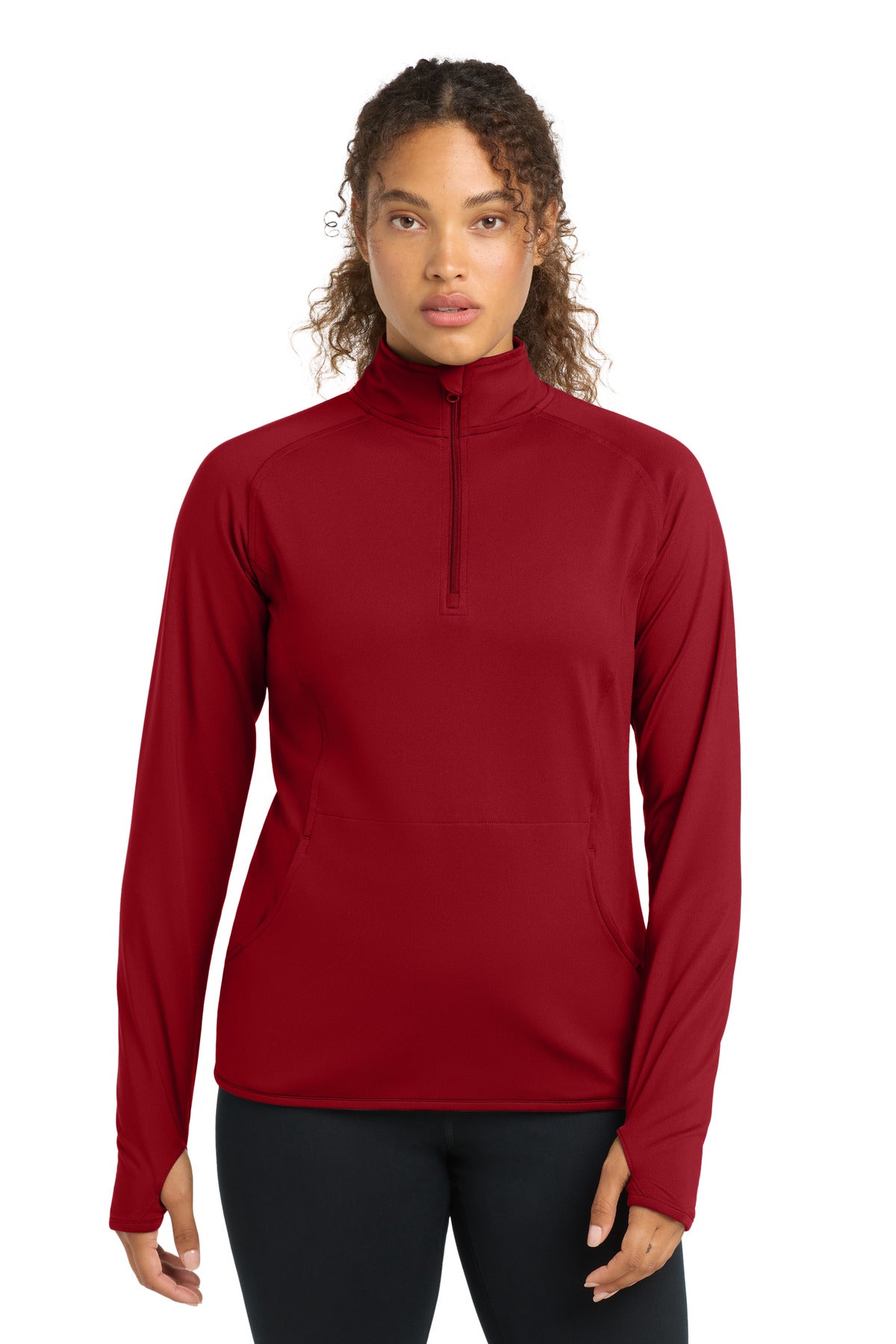 Custom Embroidery or DTF Print - Sport-Tek ® Women's Sport-Wick ® Stretch 1/4-Zip Pullover. LST850