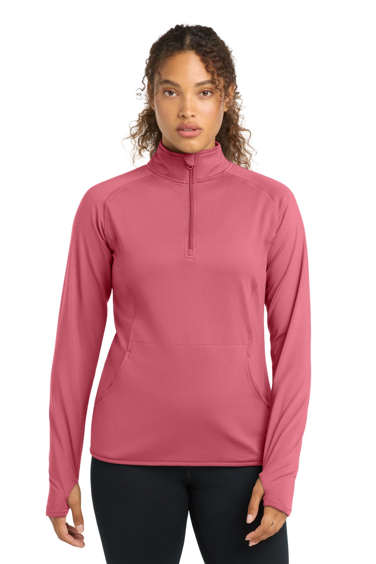 Custom Embroidery or DTF Print - Sport-Tek ® Women's Sport-Wick ® Stretch 1/4-Zip Pullover. LST850
