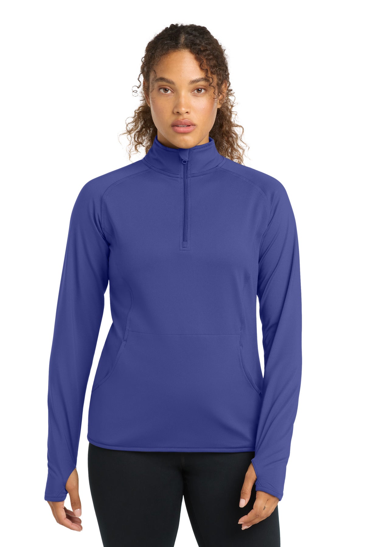 Custom Embroidery or DTF Print - Sport-Tek ® Women's Sport-Wick ® Stretch 1/4-Zip Pullover. LST850